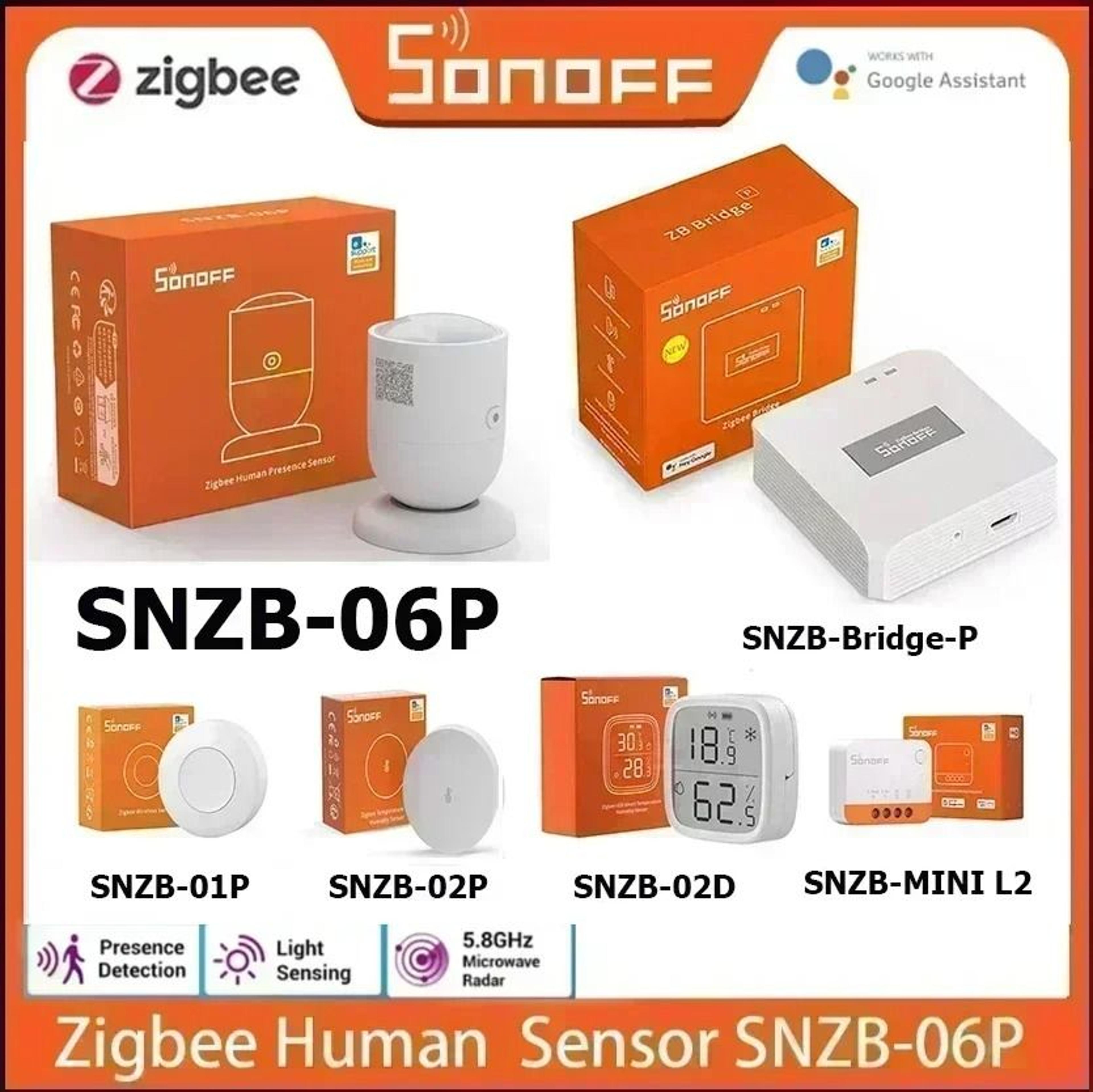 zigbee human presence sensor with motion and light detection