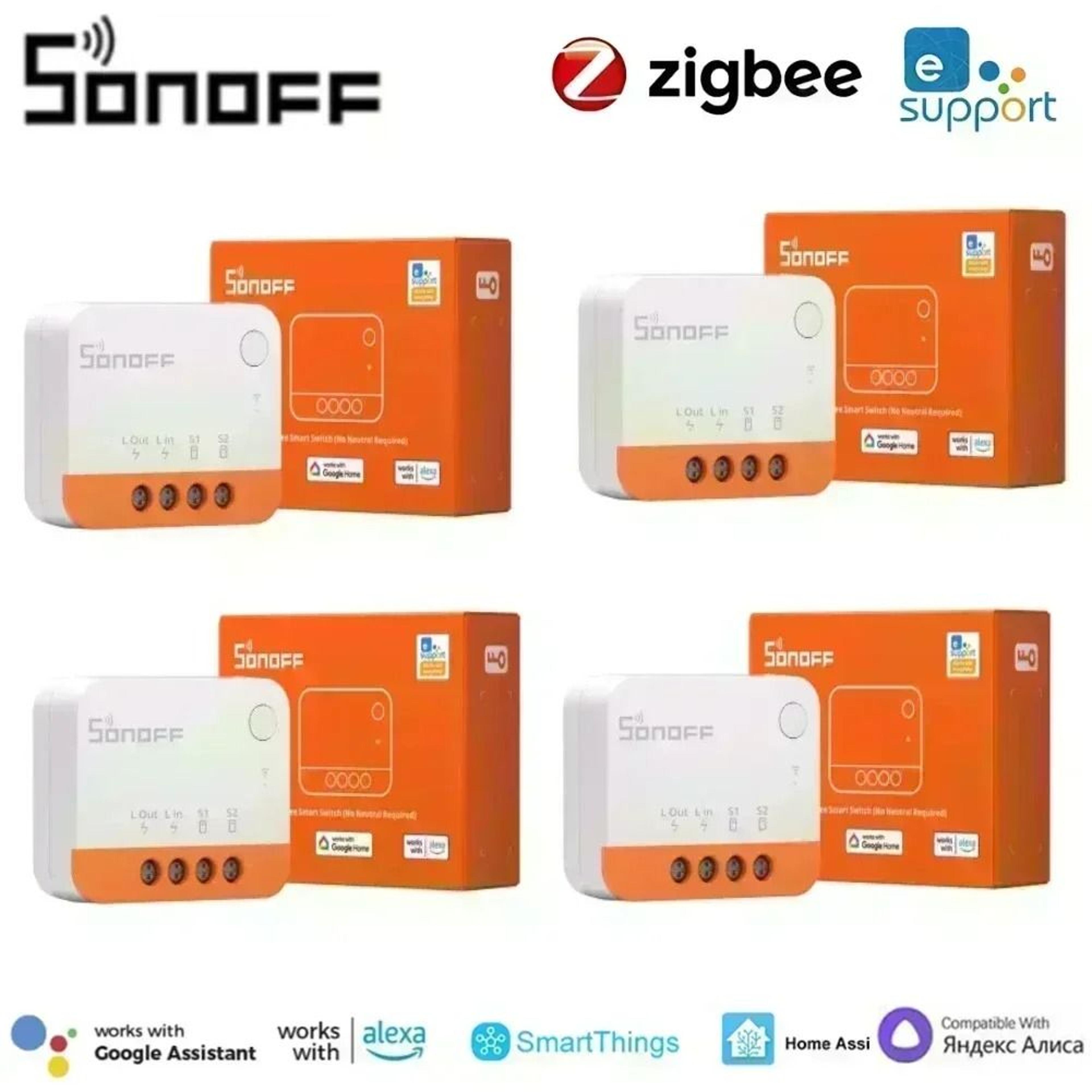 mini zigbee smart switch with no neutral wire and two way control