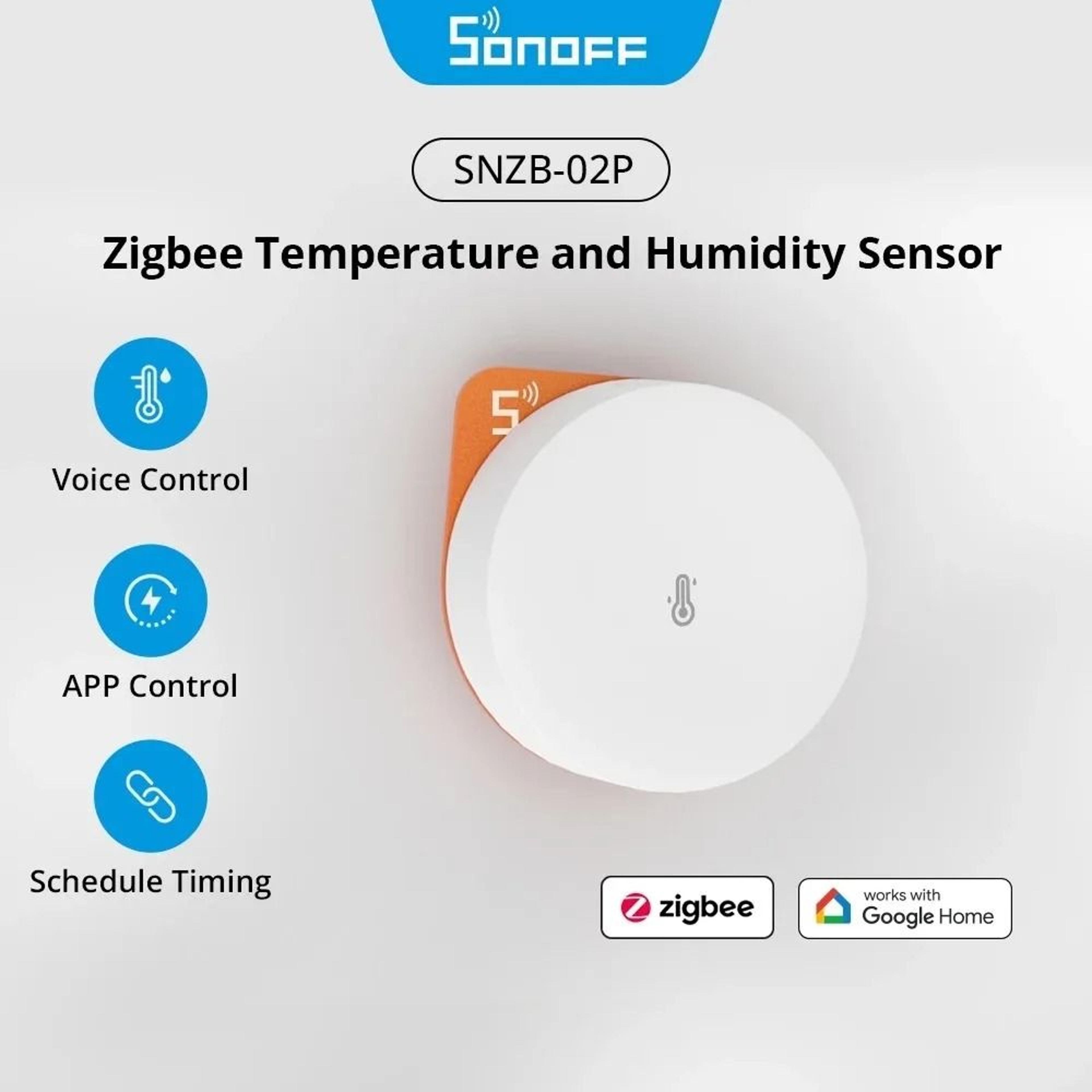 zigbee temperature and humidity sensor with smart home app control