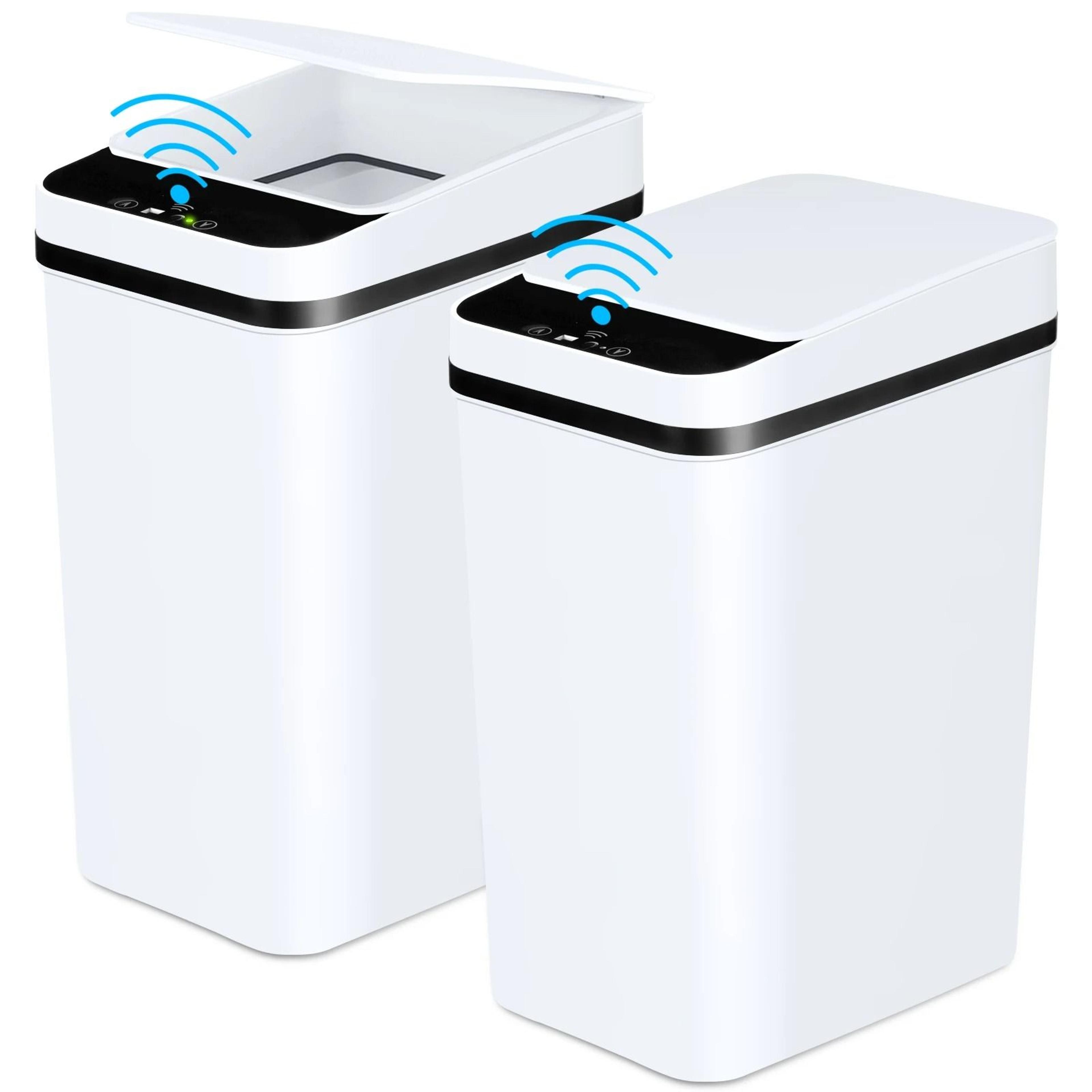 2 pack 12l automatic trash cans with motion sensor and slim design