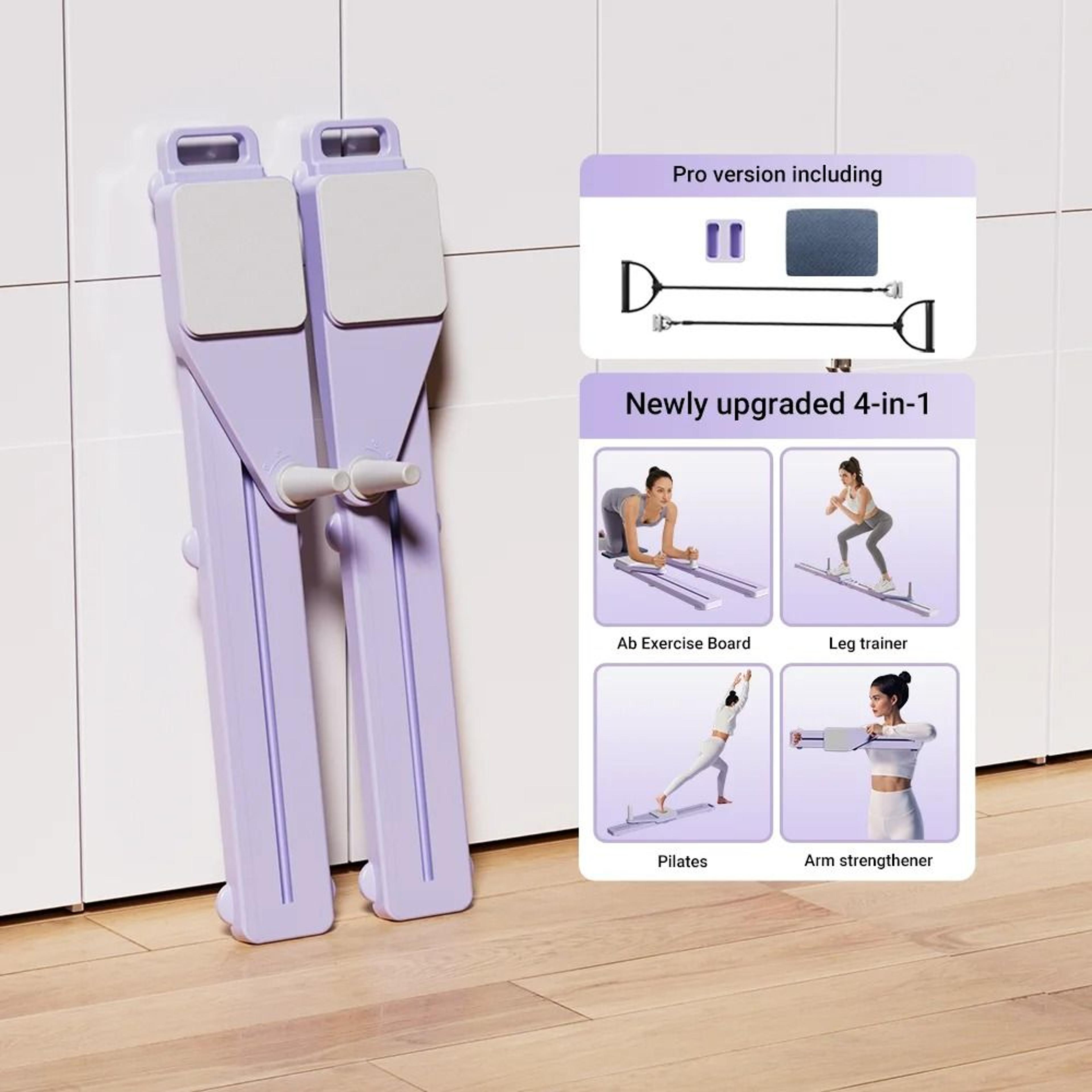 2 in 1 abs and ski board portable core and leg trainer for home gym