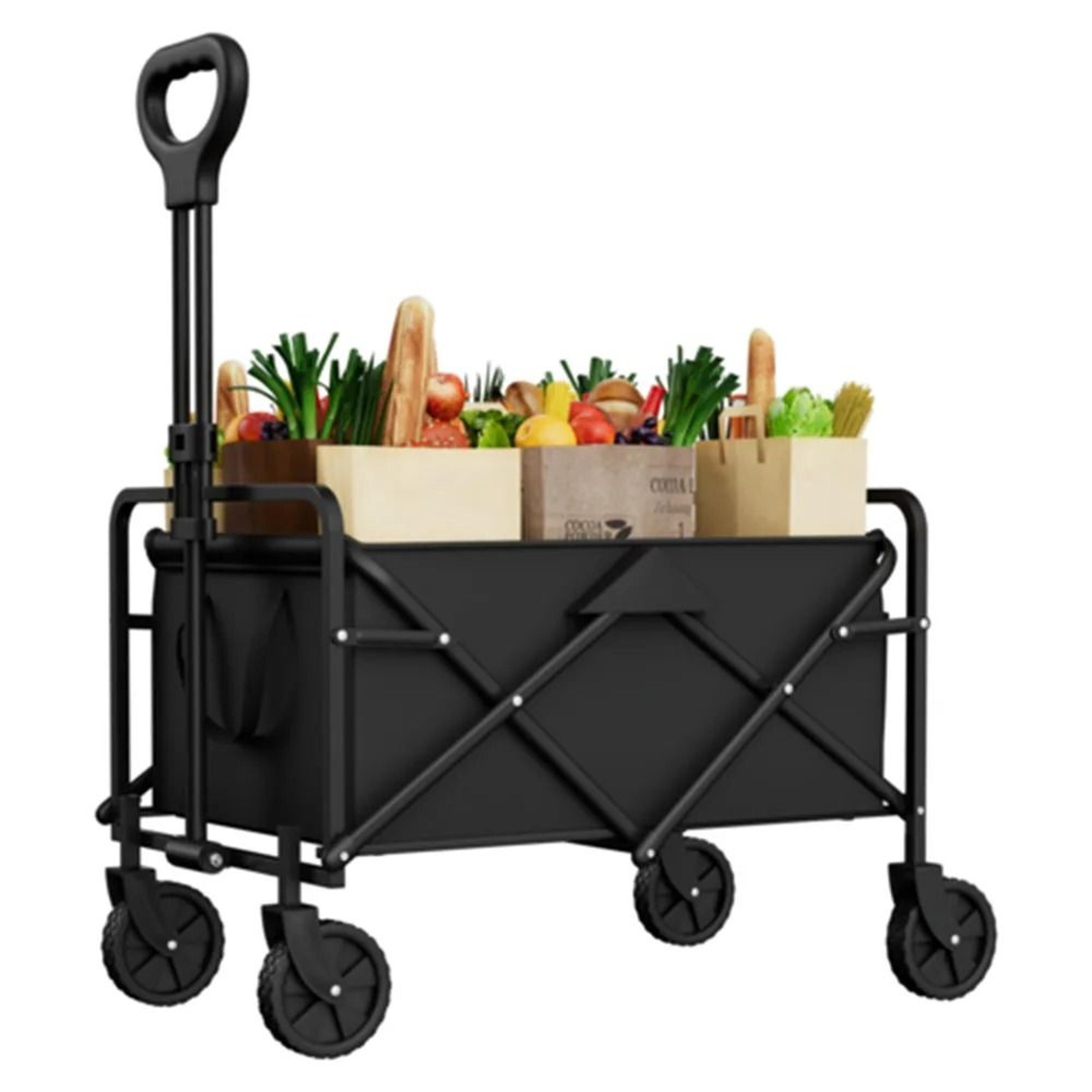 foldable garden wagon cart portable camping utility trolley