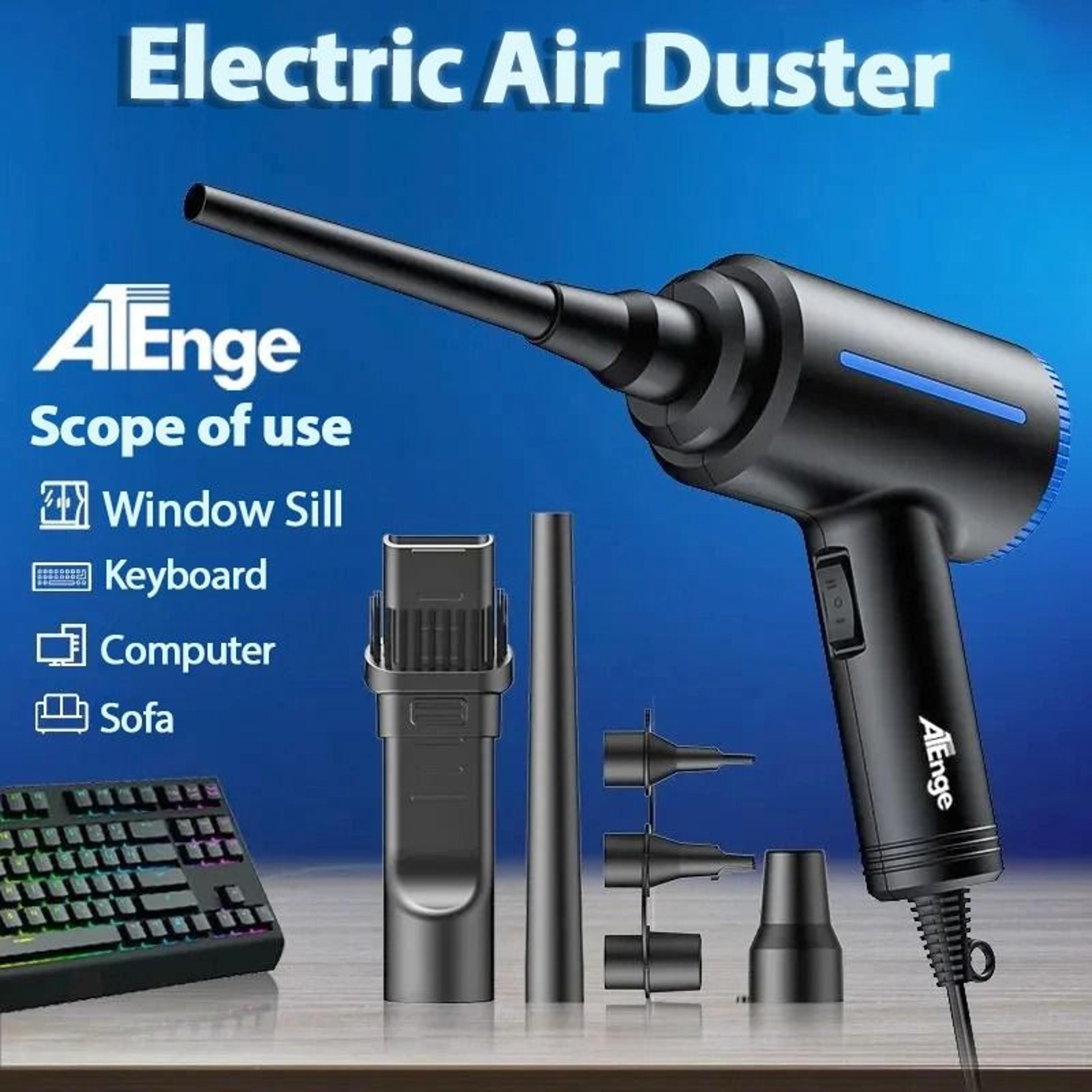 500w electric air duster and air blower with dual speed for pc cleaning and inflation