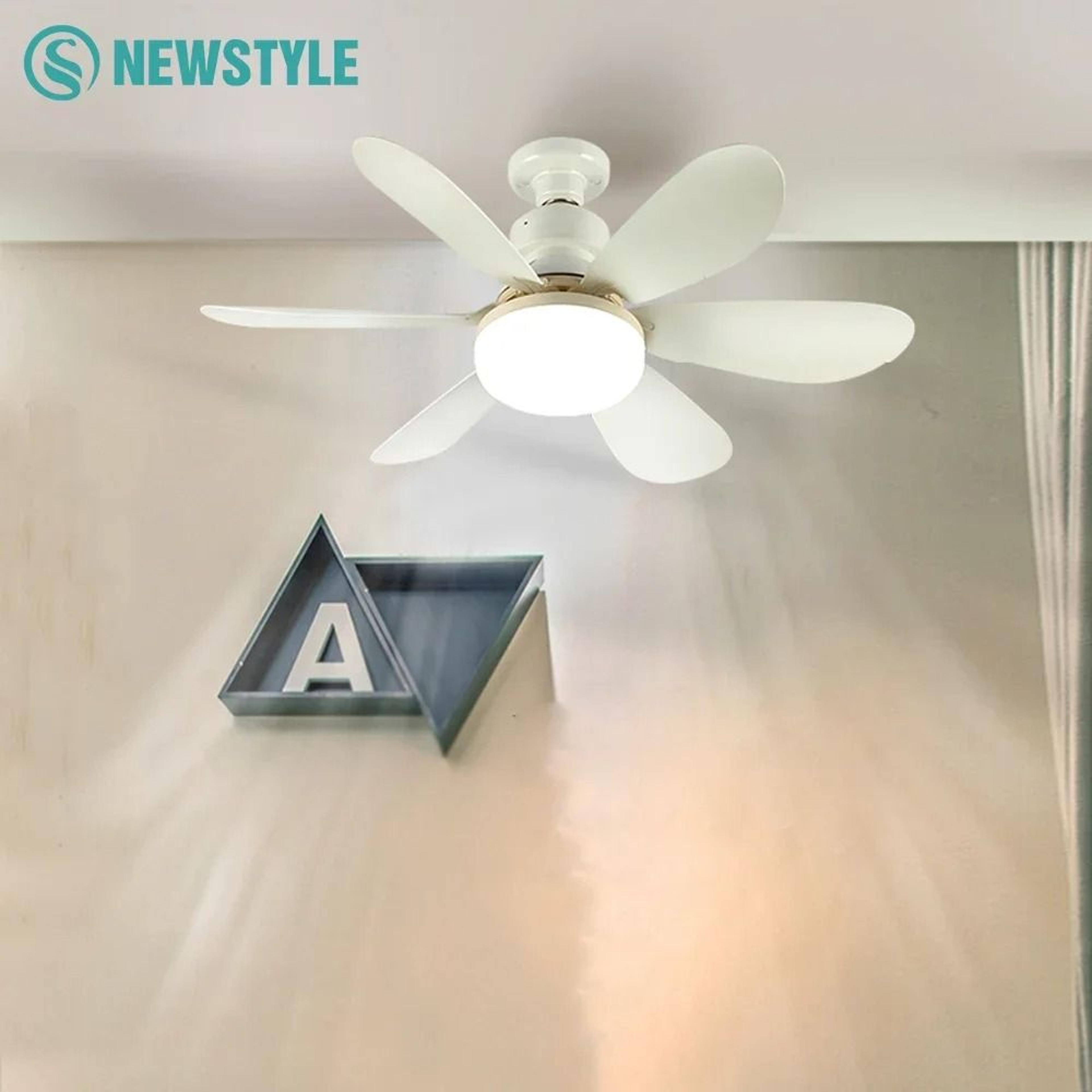 e27 ceiling fan light with remote control and adjustable led modes