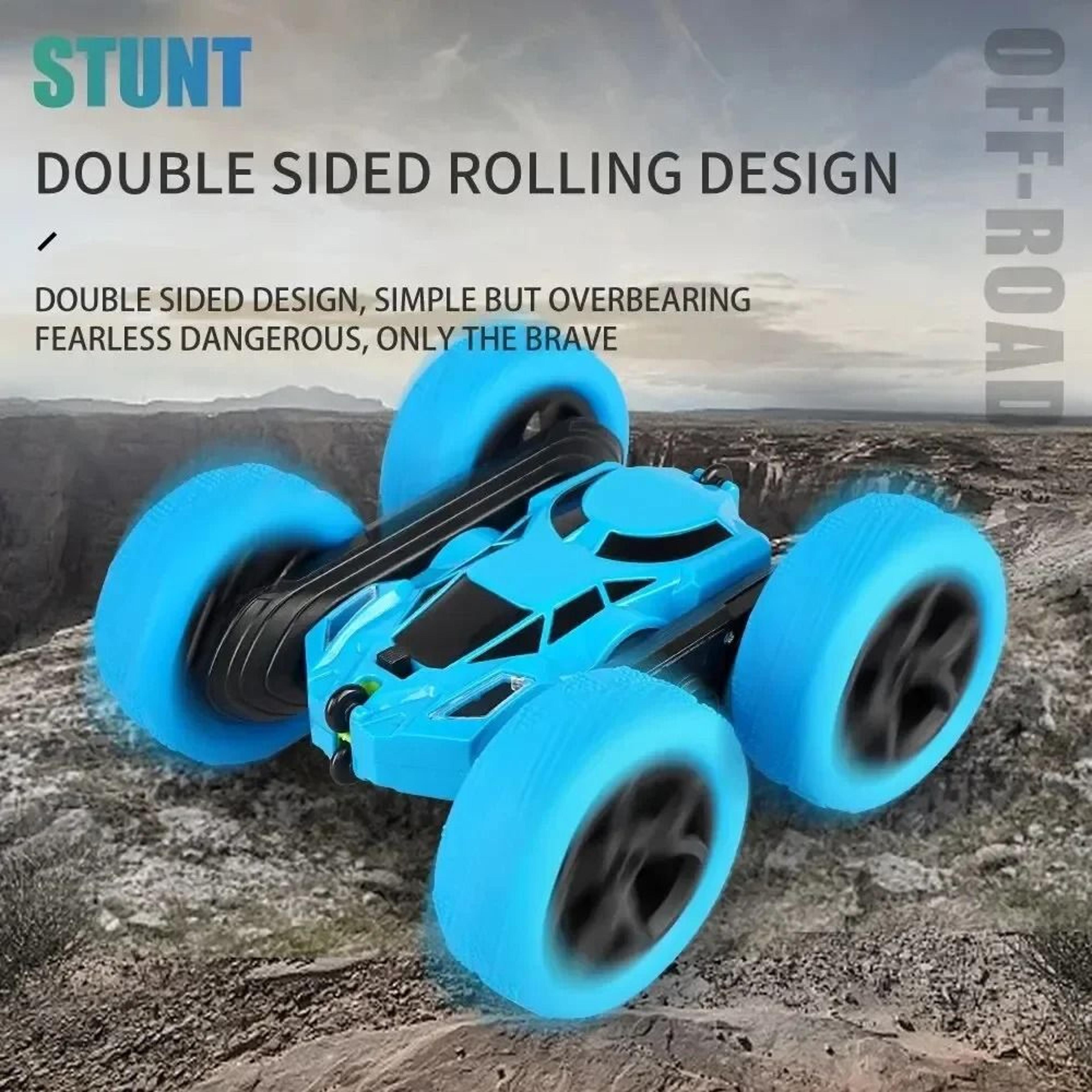 rc stunt car double sided flip remote control off road drift car for kids