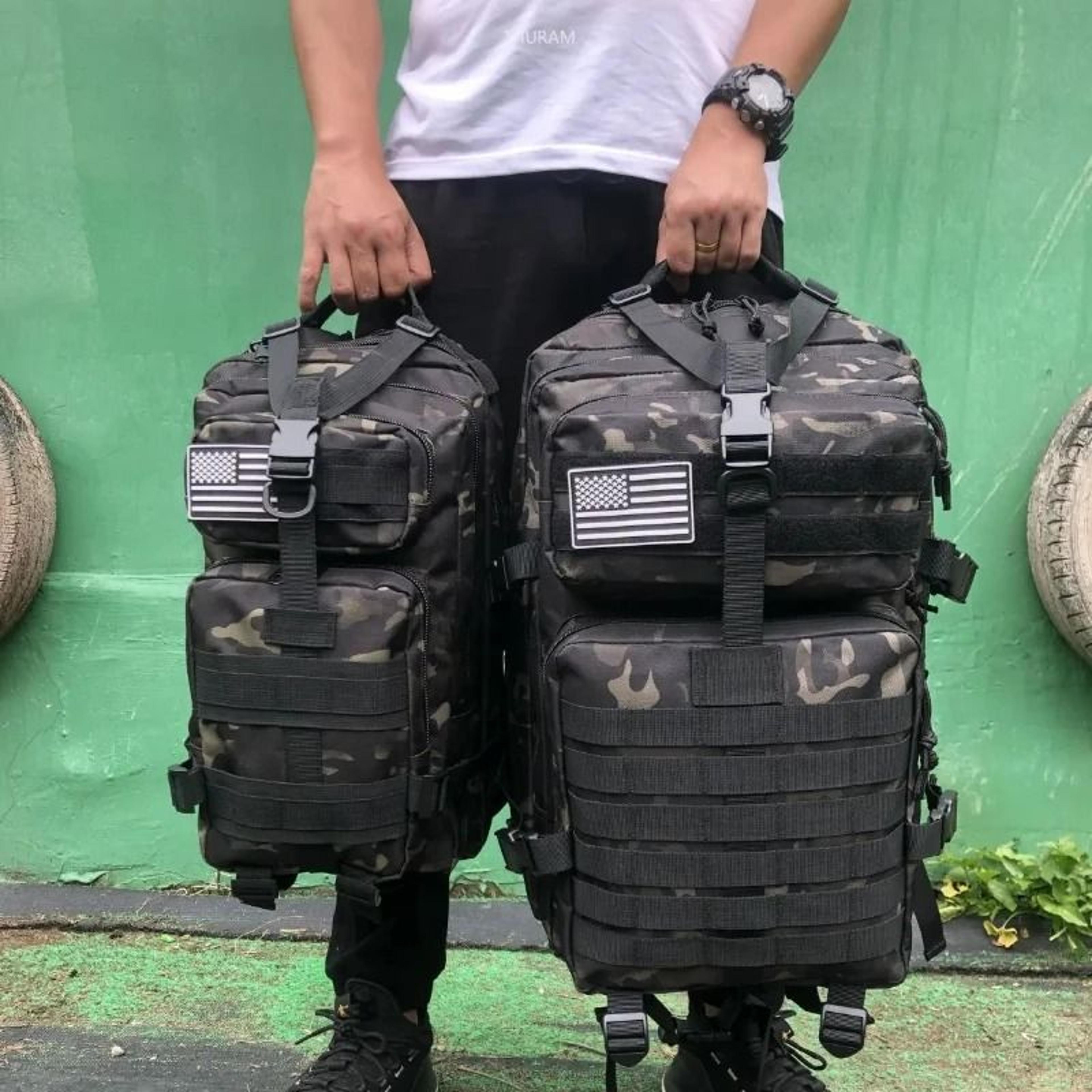 waterproof tactical backpack 25l 50l nylon outdoor hiking and camping bag