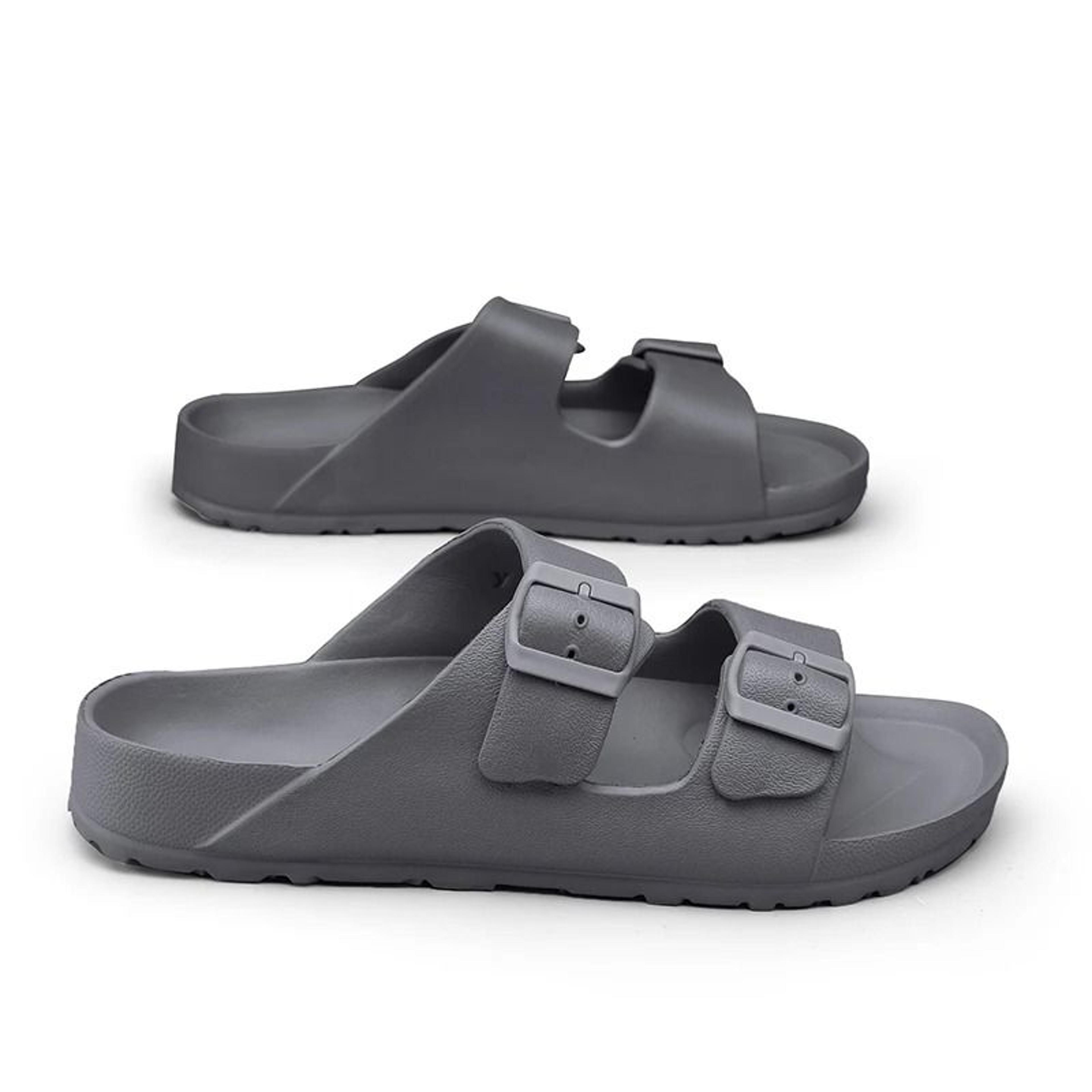 mens adjustable soft slides lightweight anti slip summer slippers