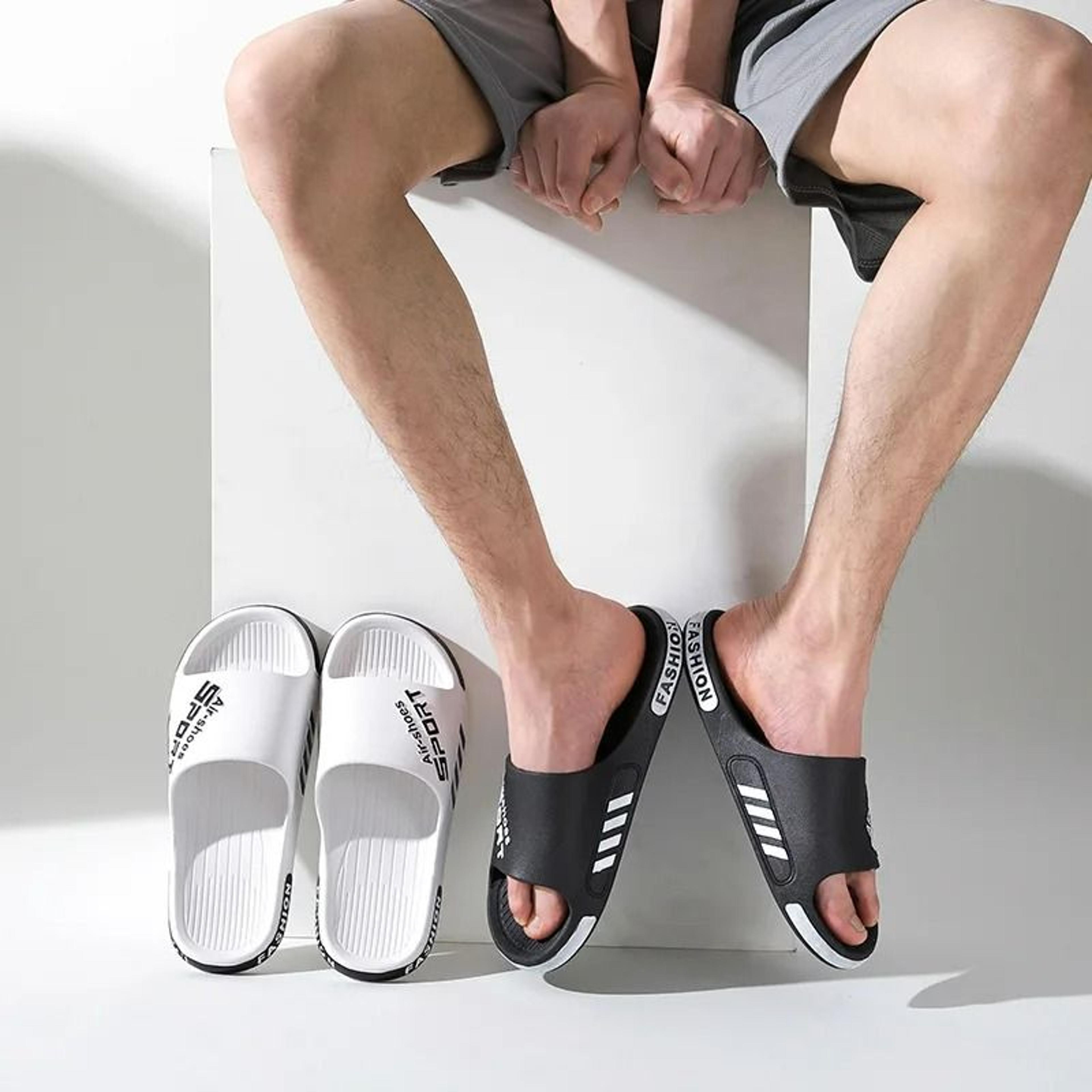 fashion mens non slip slippers with soft sole