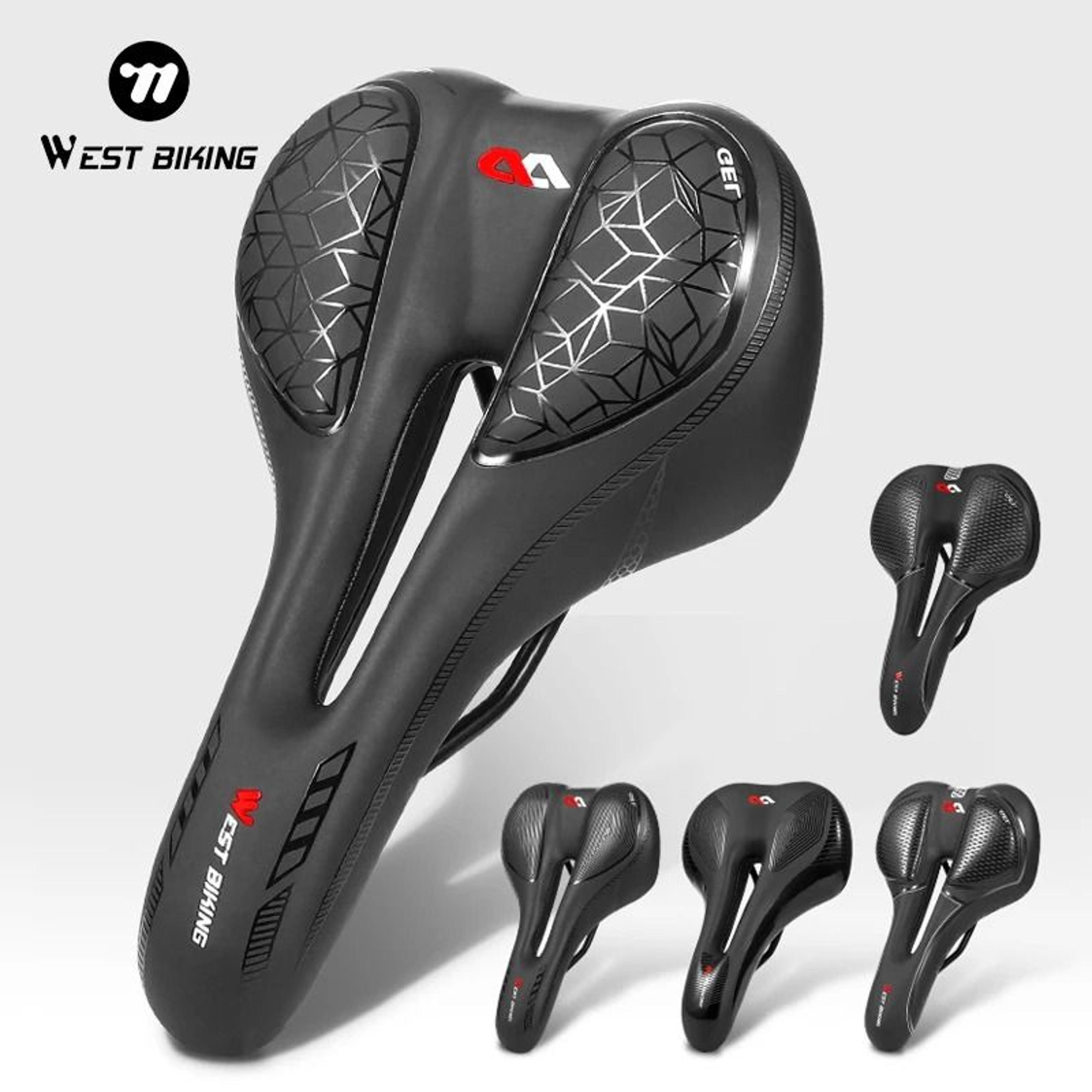 ergonomic bicycle seat cushion with breathable pu for road and mountain bikes