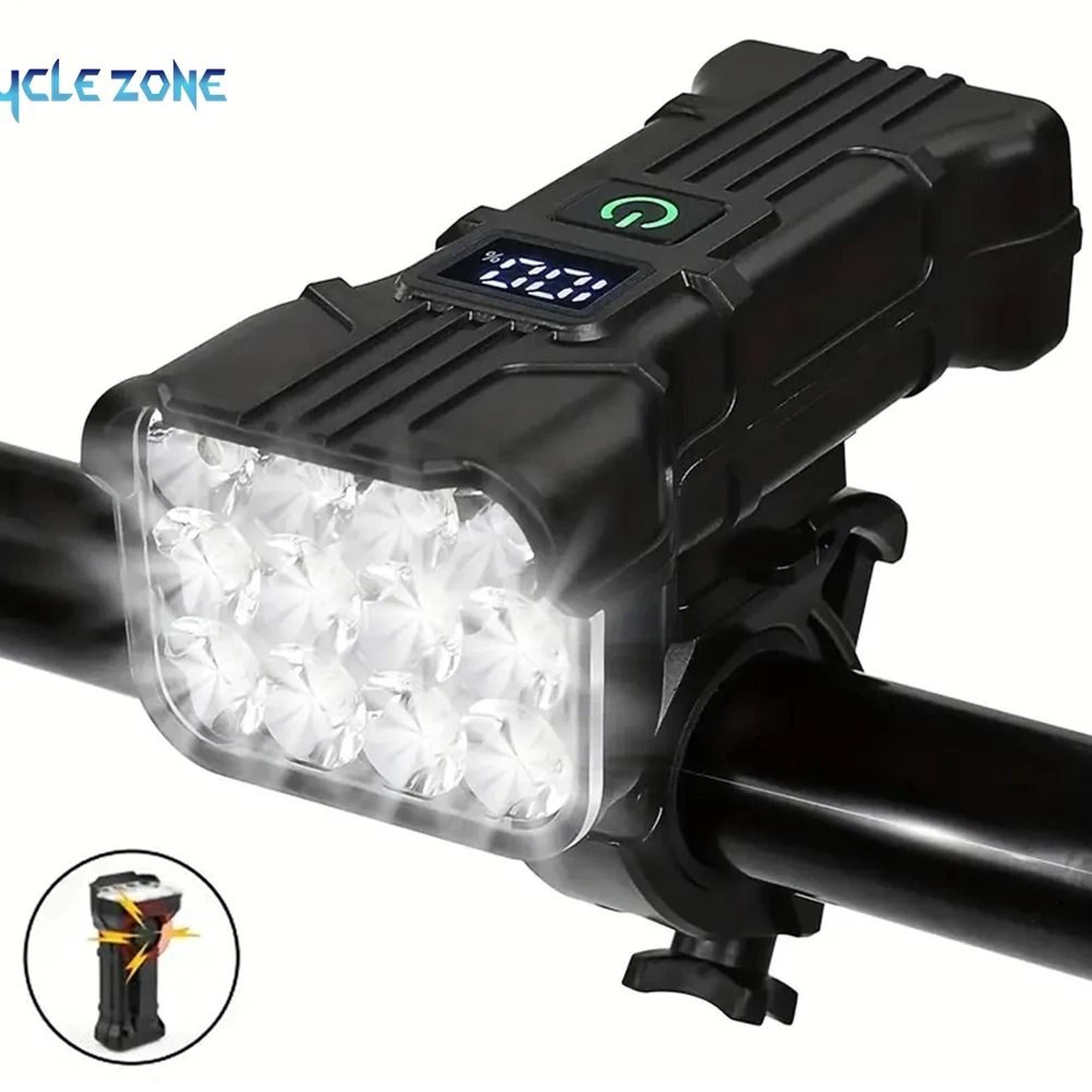 rechargeable bicycle front light with horn