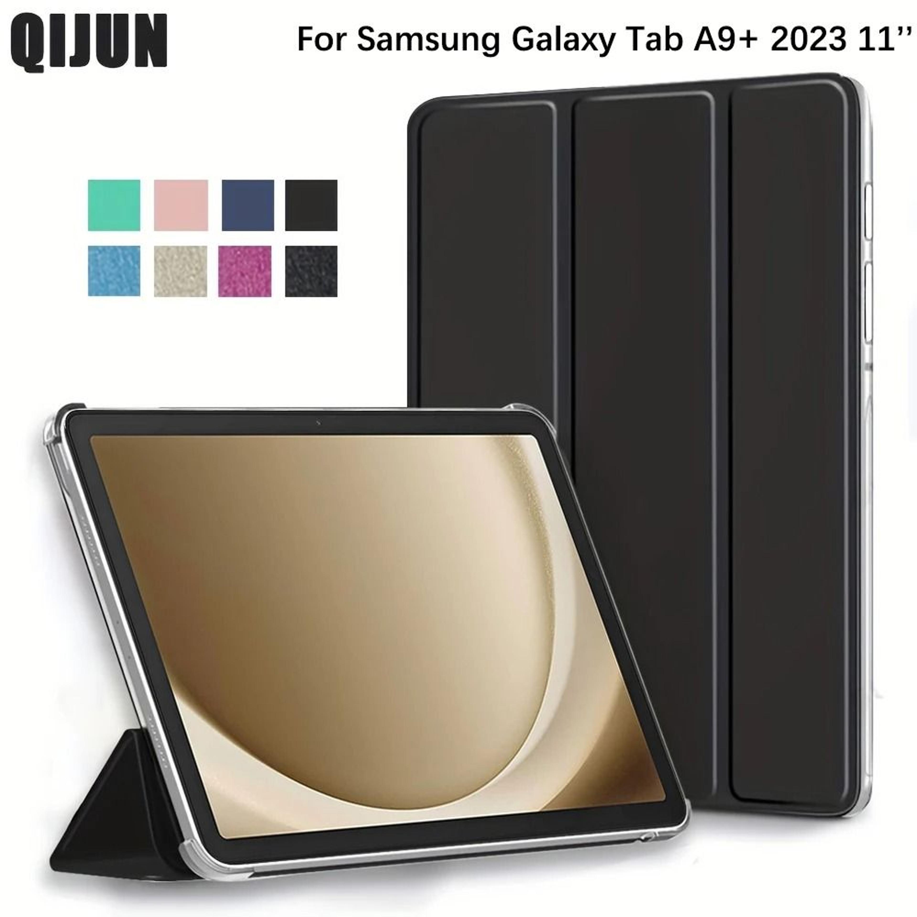 tri fold flip stand cover for 11 inch galaxy tab a9 plus