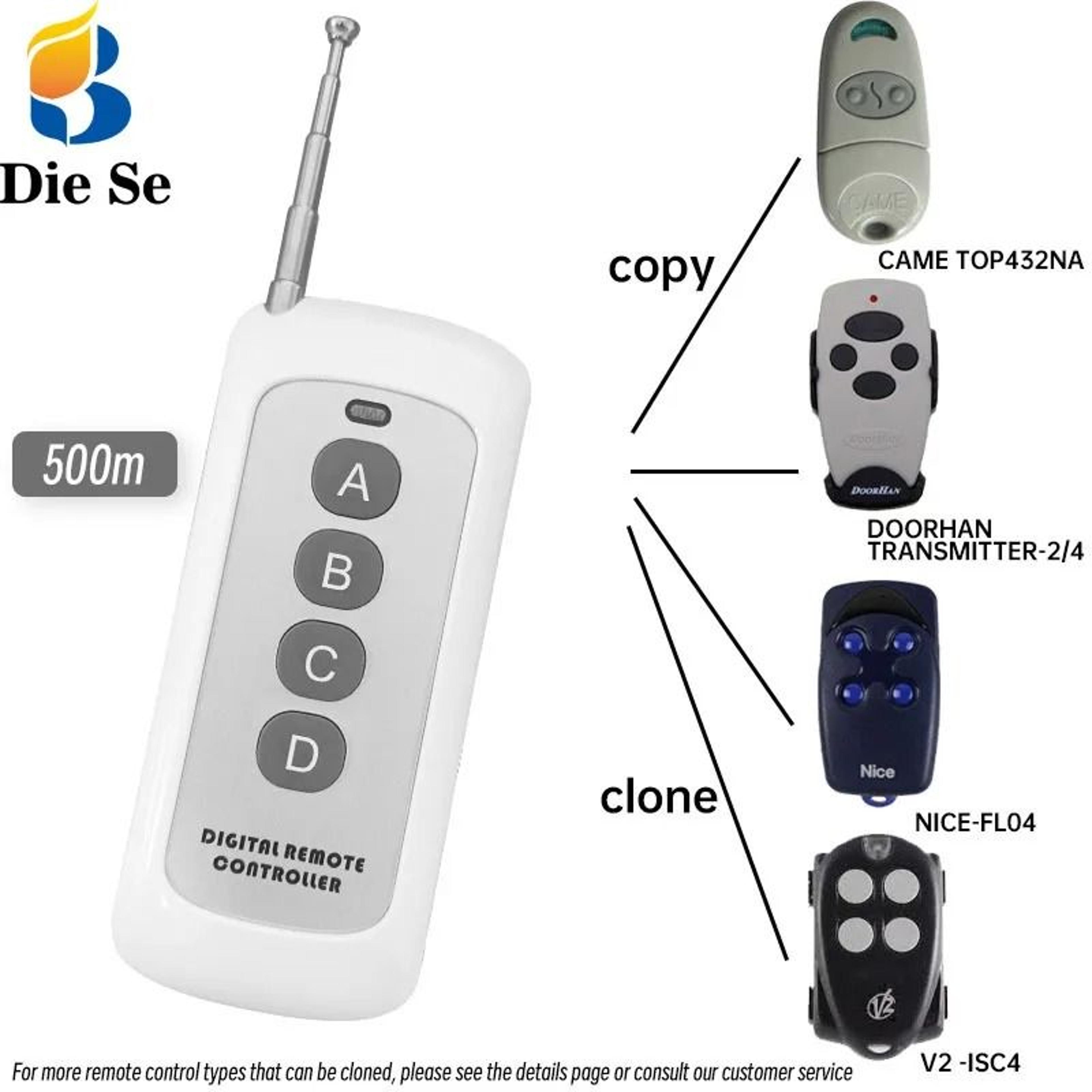 433mhz rf clone remote control duplicator for garage door