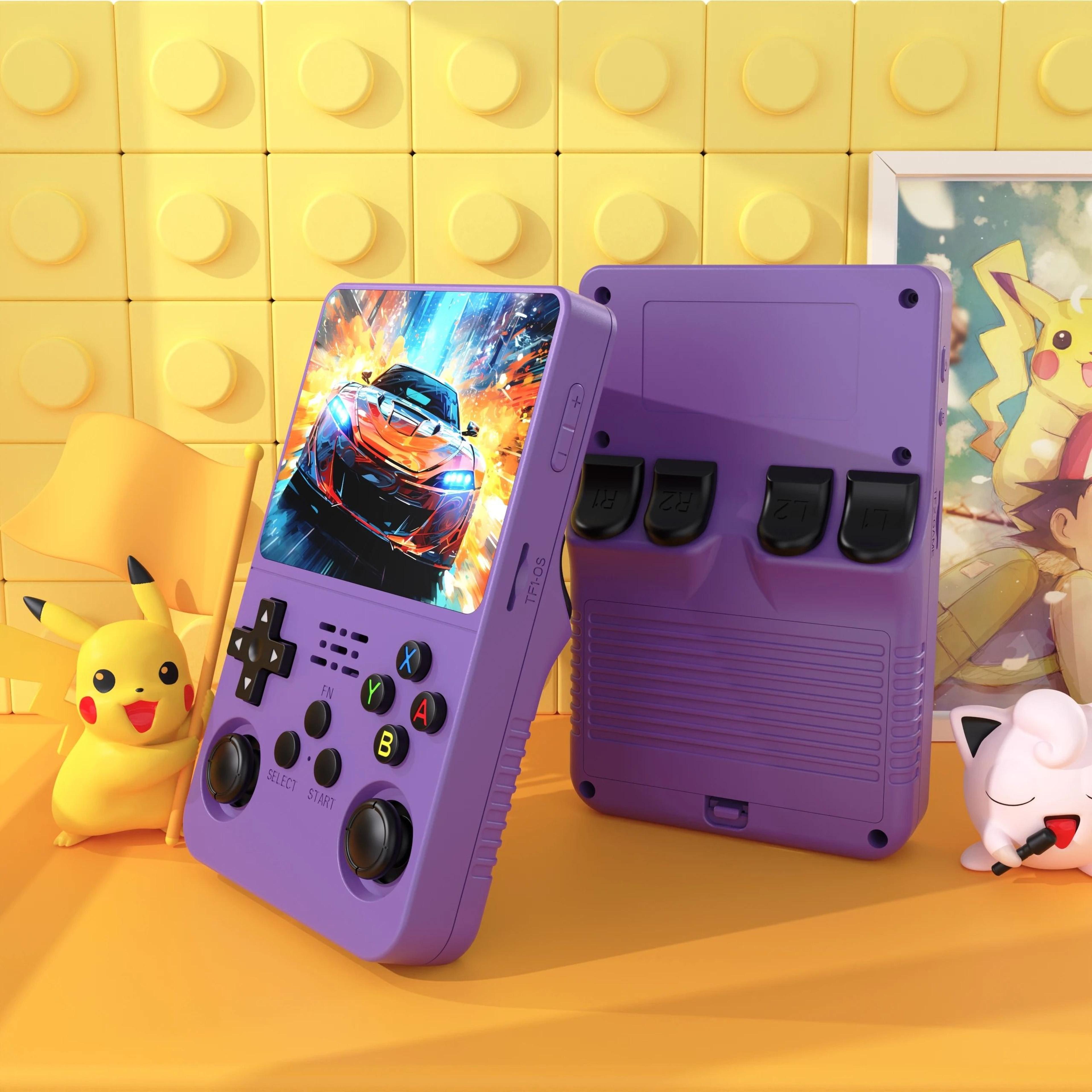 retro handheld video game console linux system 3.5 inch ips screen portable gaming player