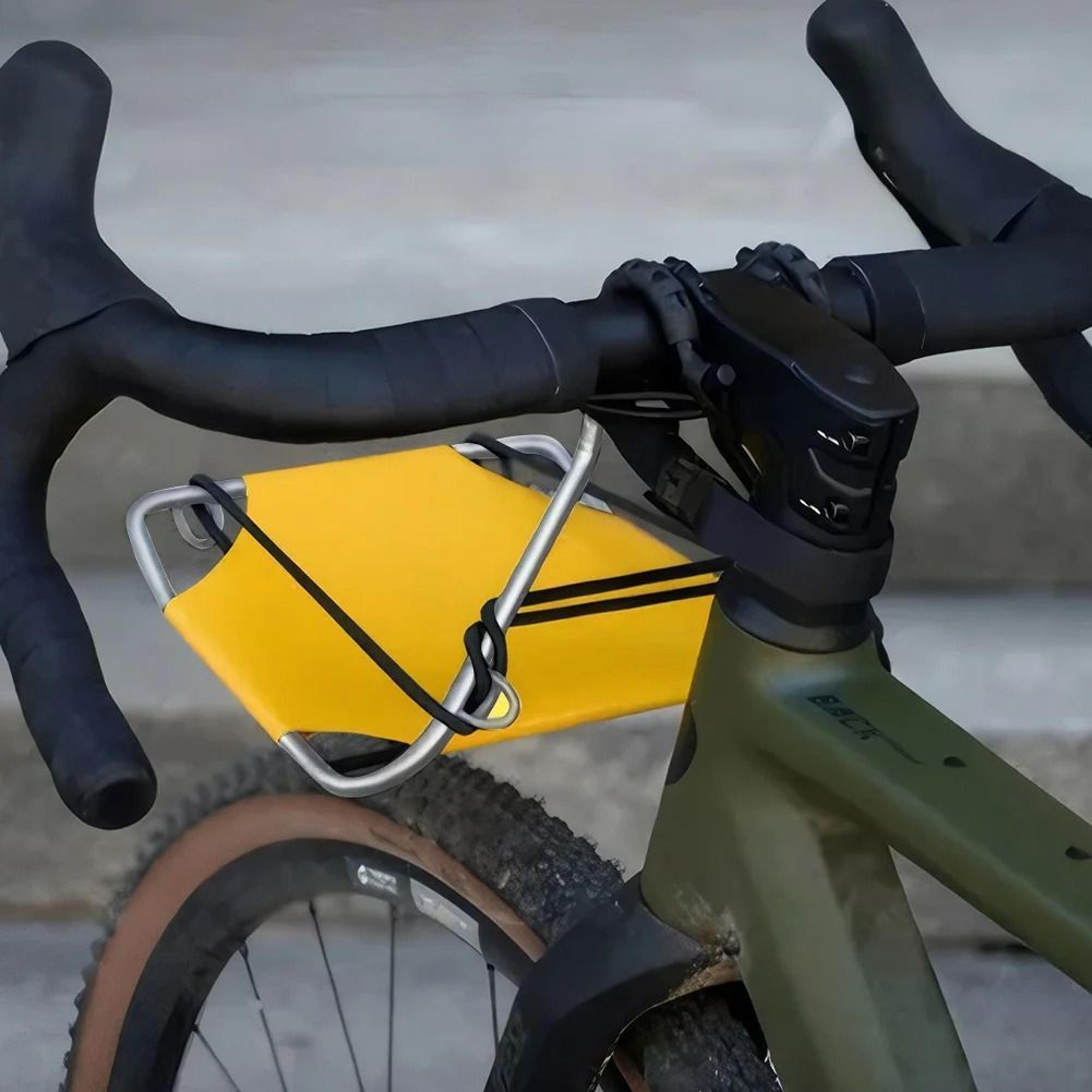 folding metal bike basket front rack carrier detachable storage