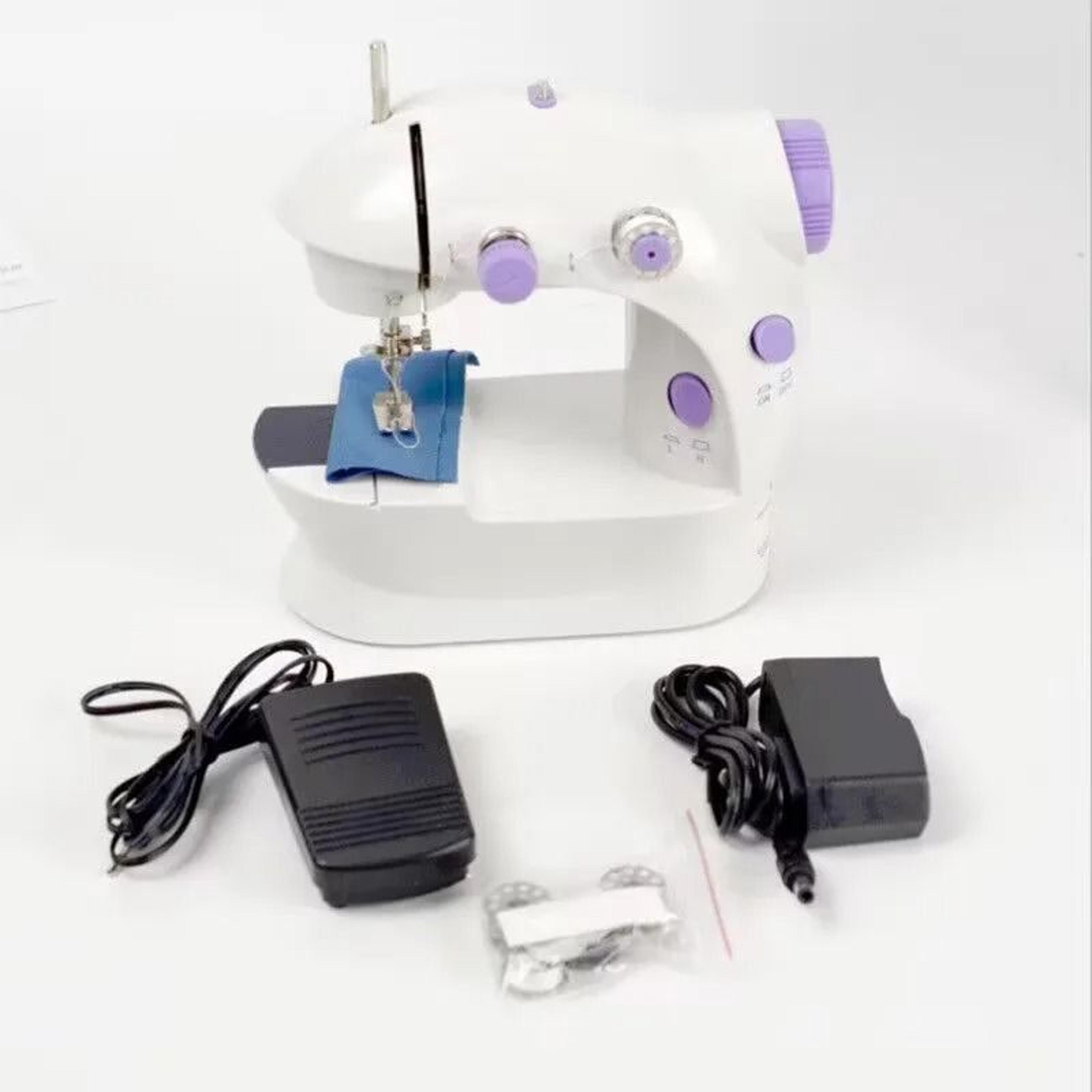 portable household sewing machine with light and speed control for beginner diy projects