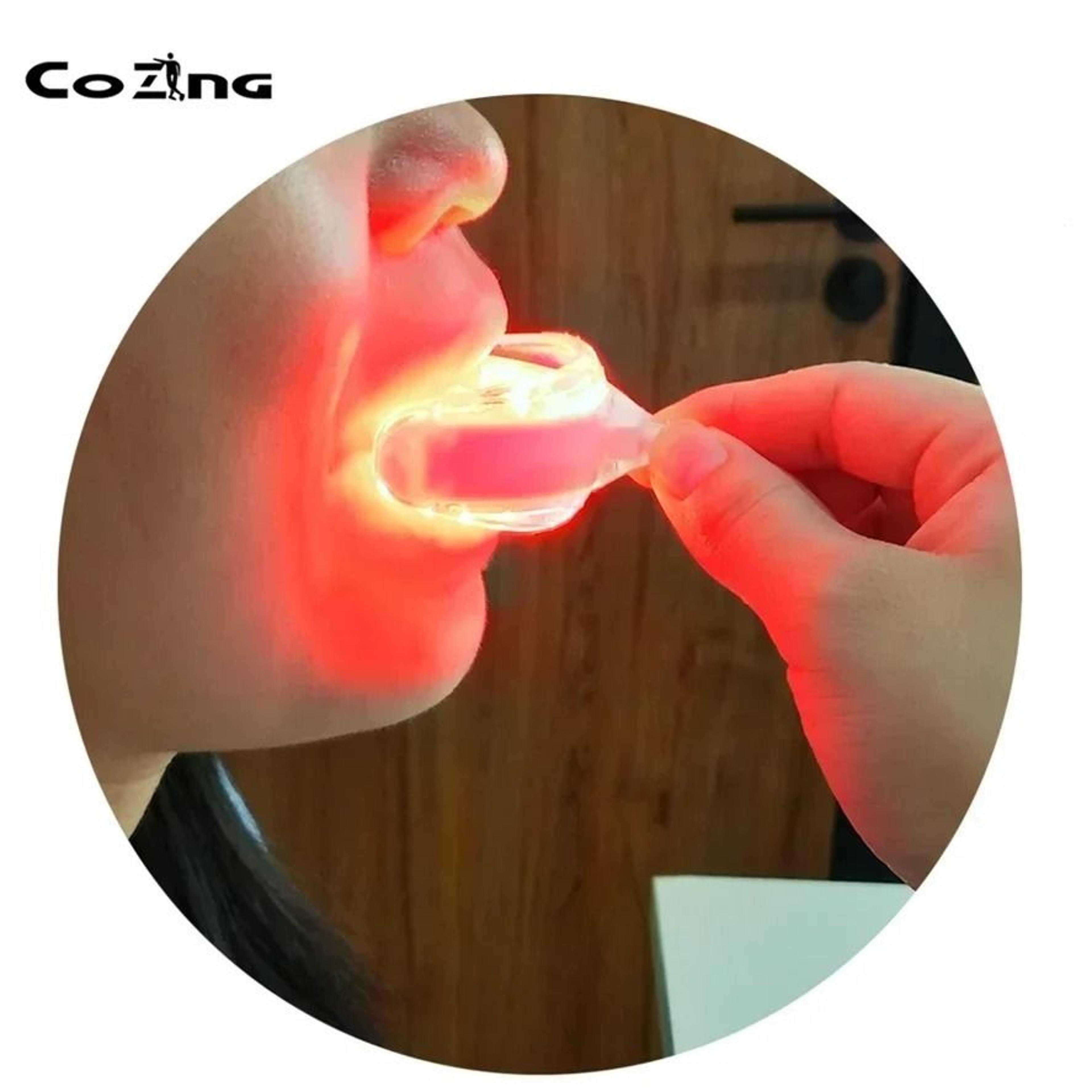 cold sore red light therapy device for oral care and mouth sores