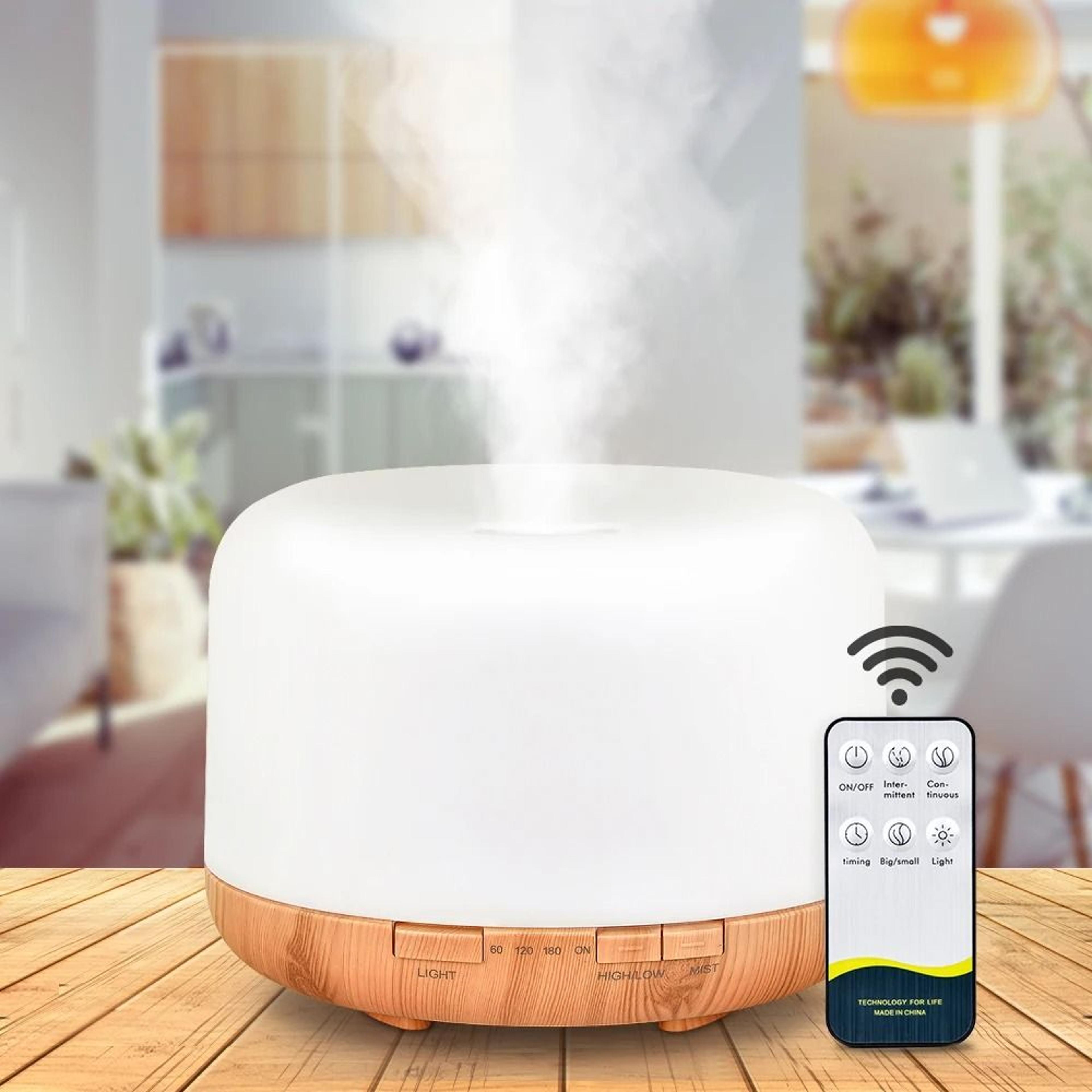 ultrasonic essential oil diffuser with led lights and remote control