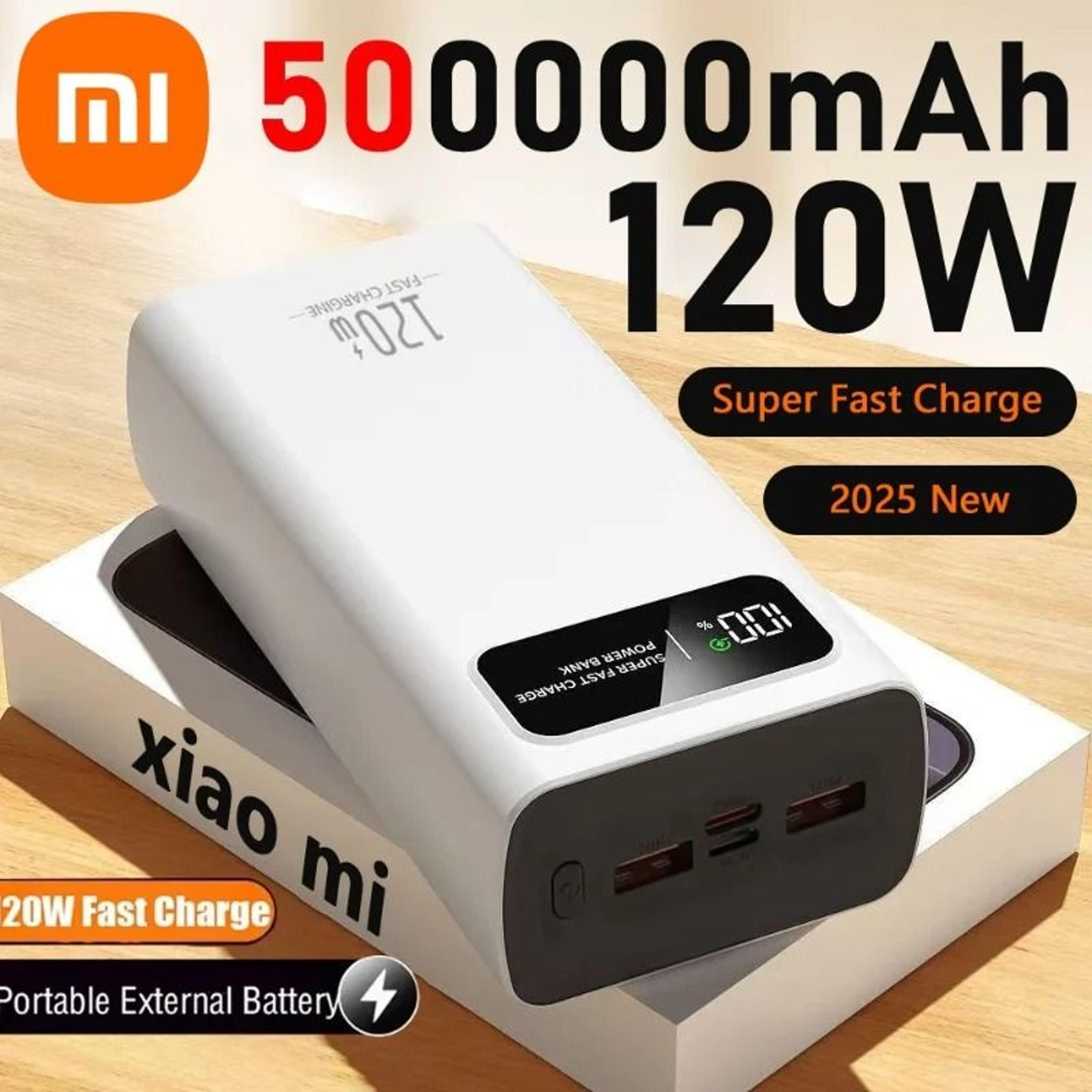 super fast charging power bank 200000mah with digital display and 120w output
