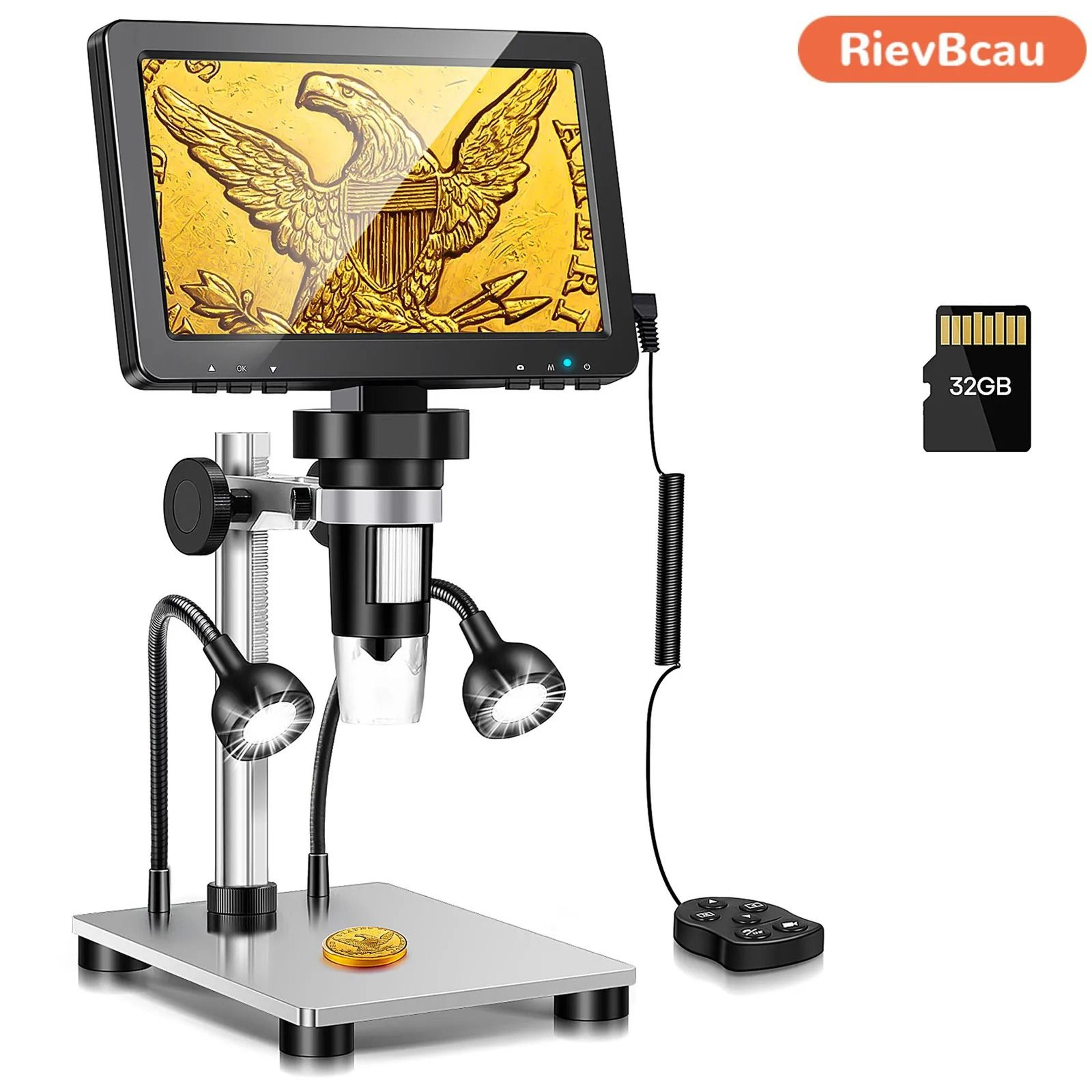 digital microscope 1200x magnification with hd usb and led lights