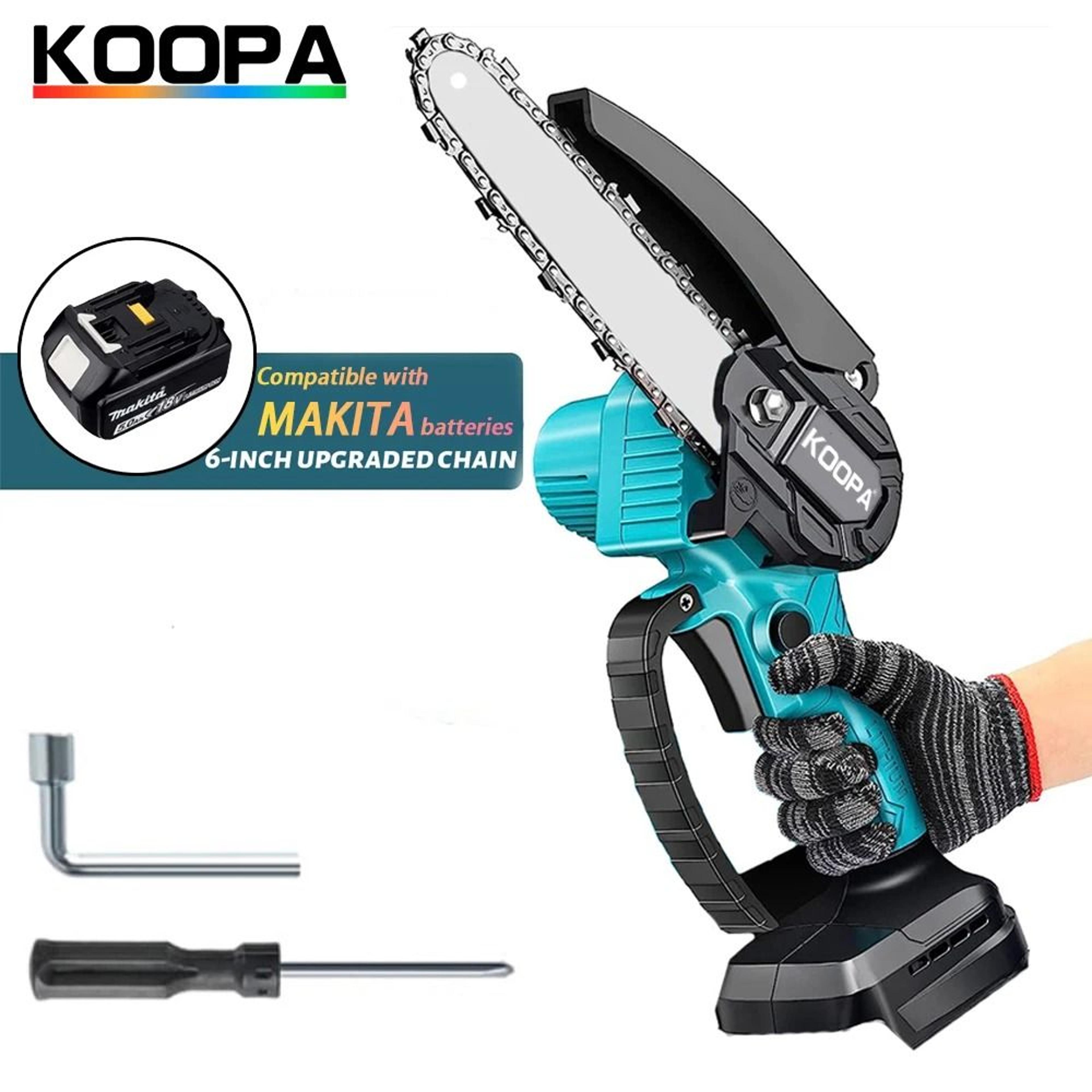 mini chainsaw 6 inch handheld electric portable saw for woodworking compatible with 18v batteries