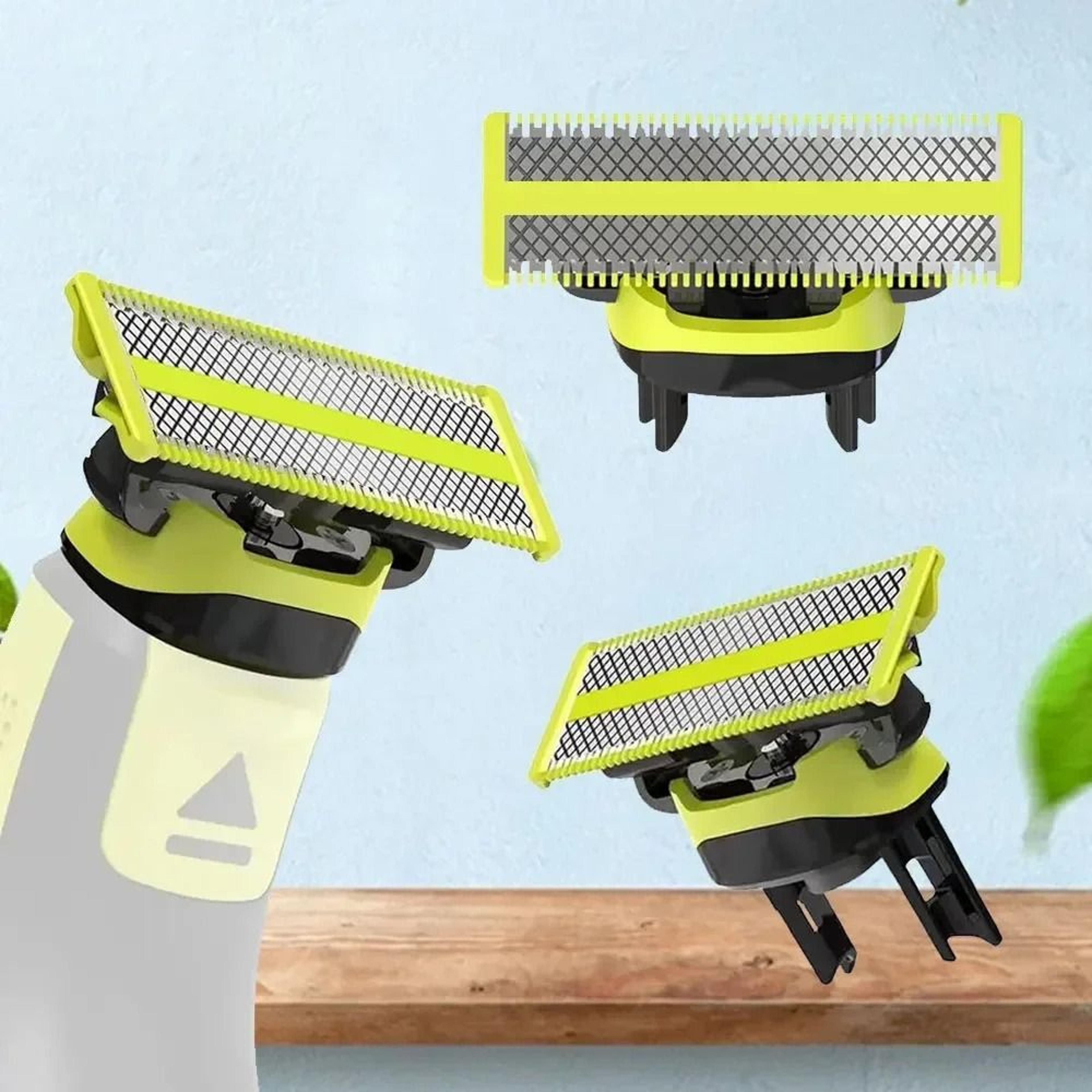 replacement shaver head for philips oneblade hybrid electric beard trimmer