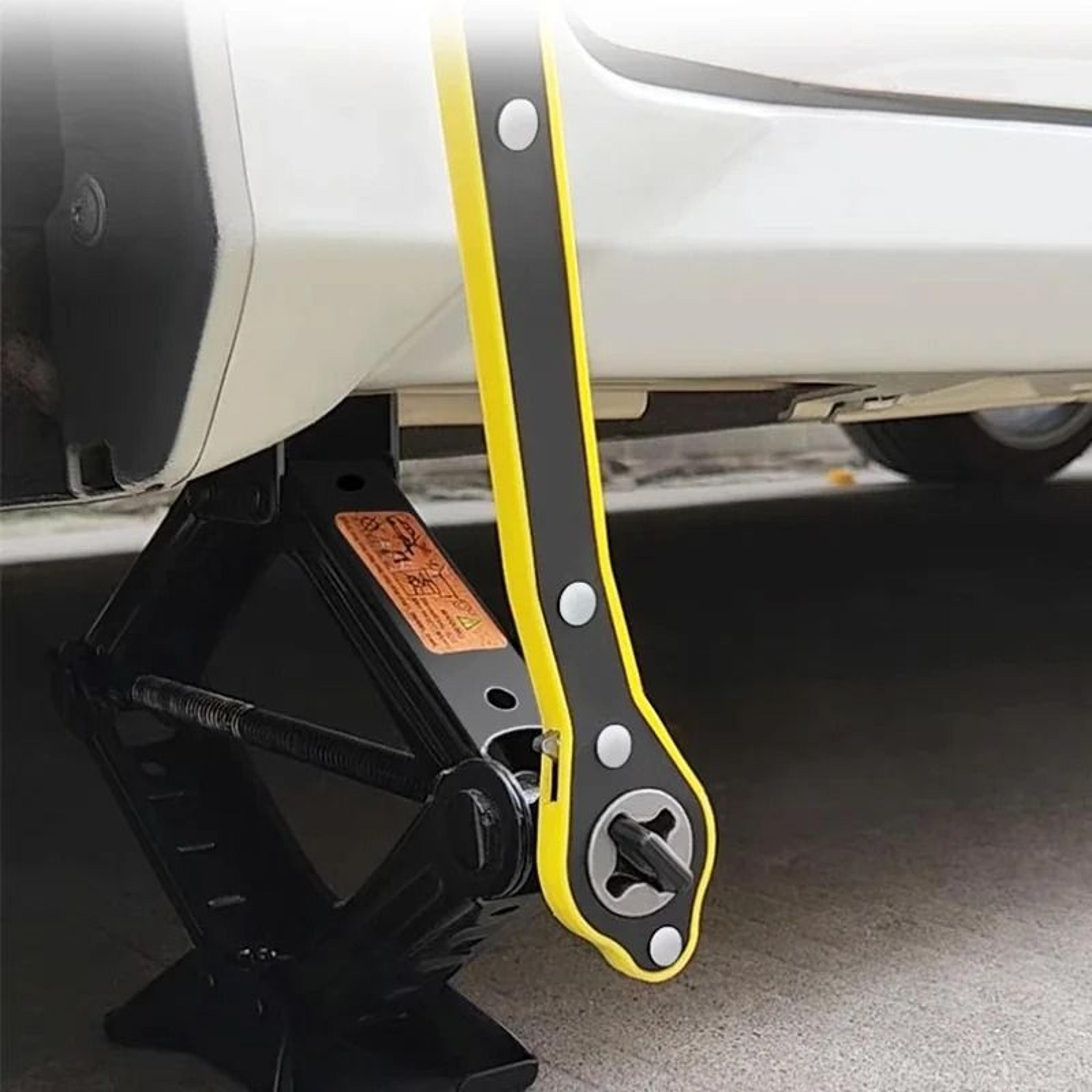 auto labor saving jack ratchet wrench for tire removal and car maintenance