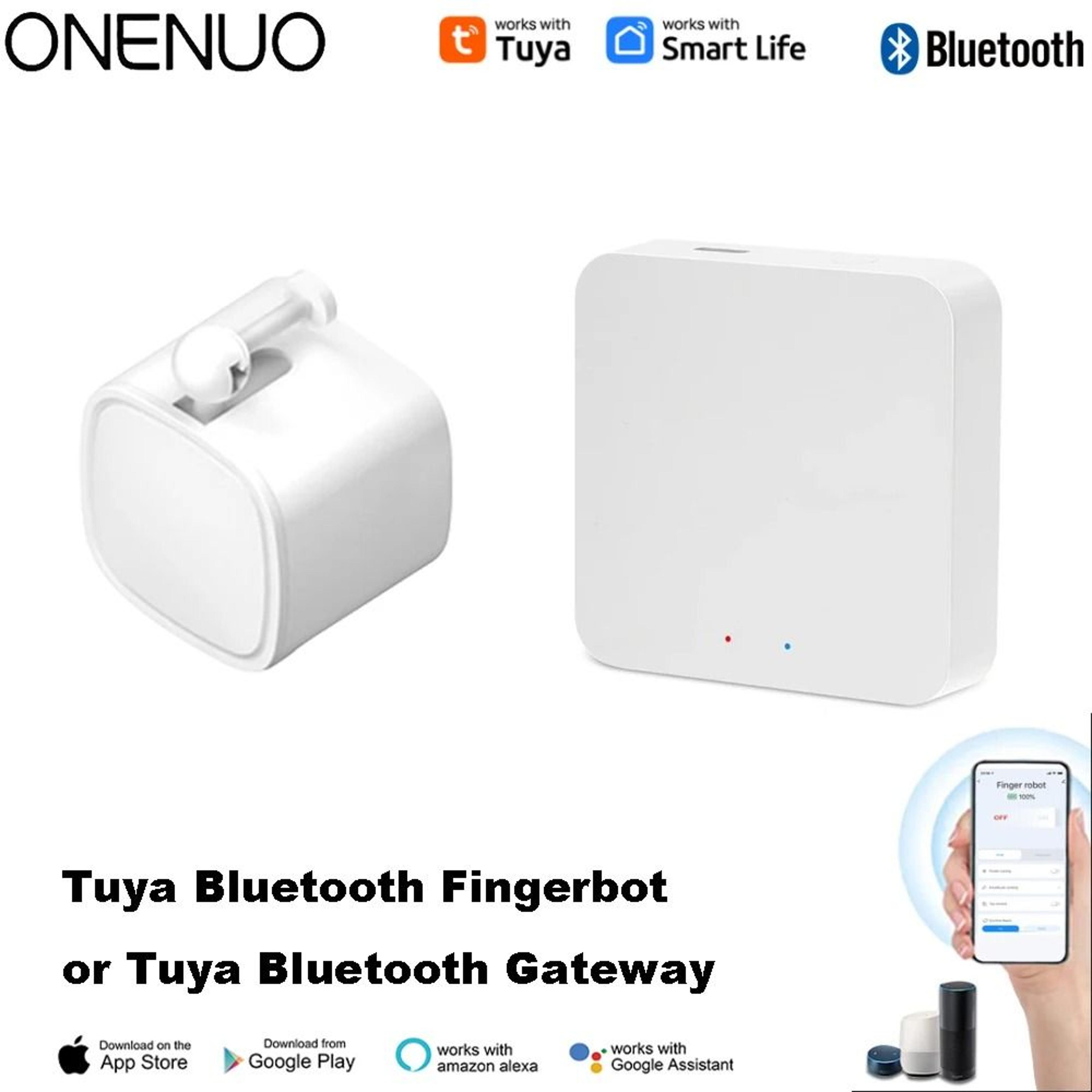 tuya bluetooth finger robot switch button pusher with optional tuya bluetooth gateway