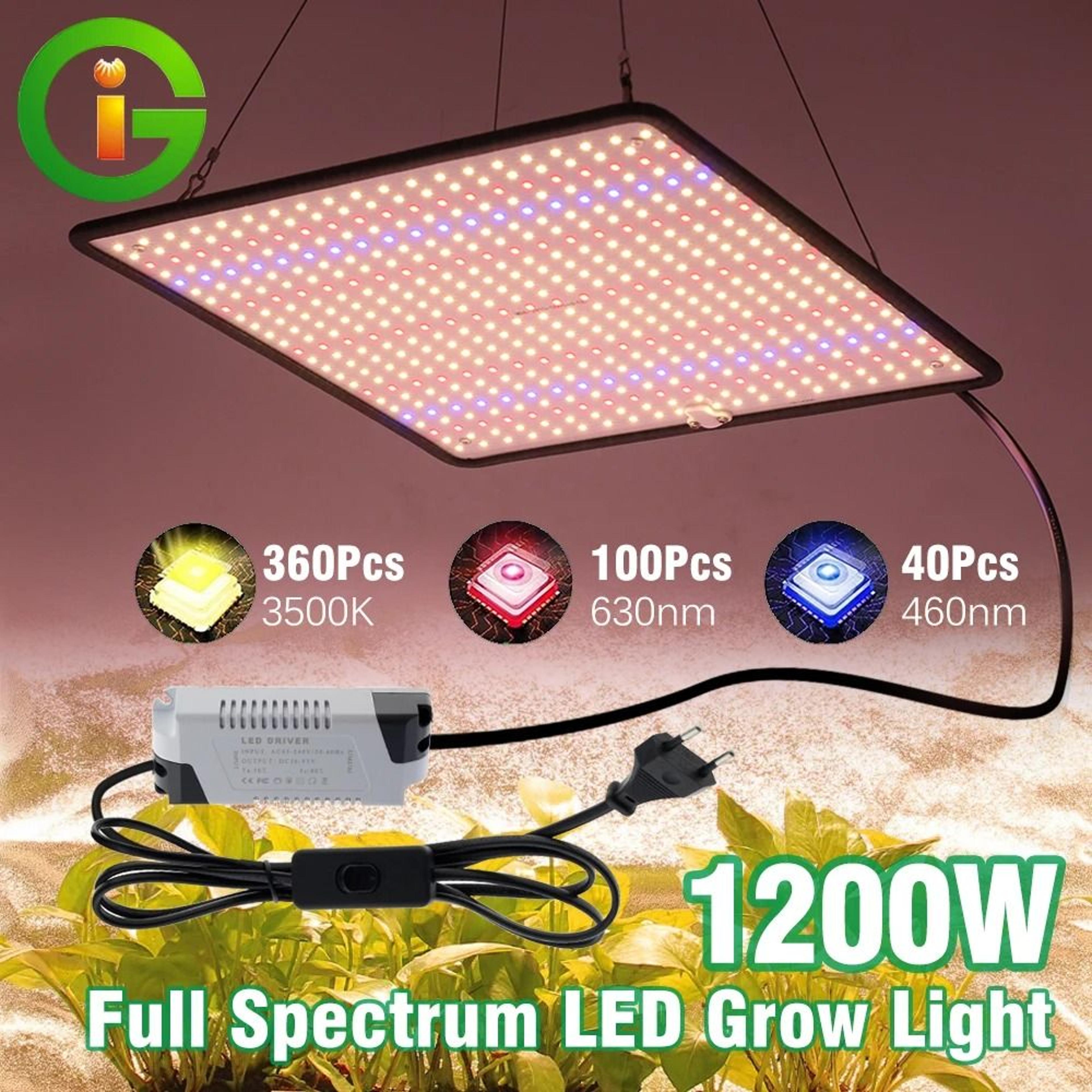led grow light full spectrum 40w panel for indoor plants and grow tents
