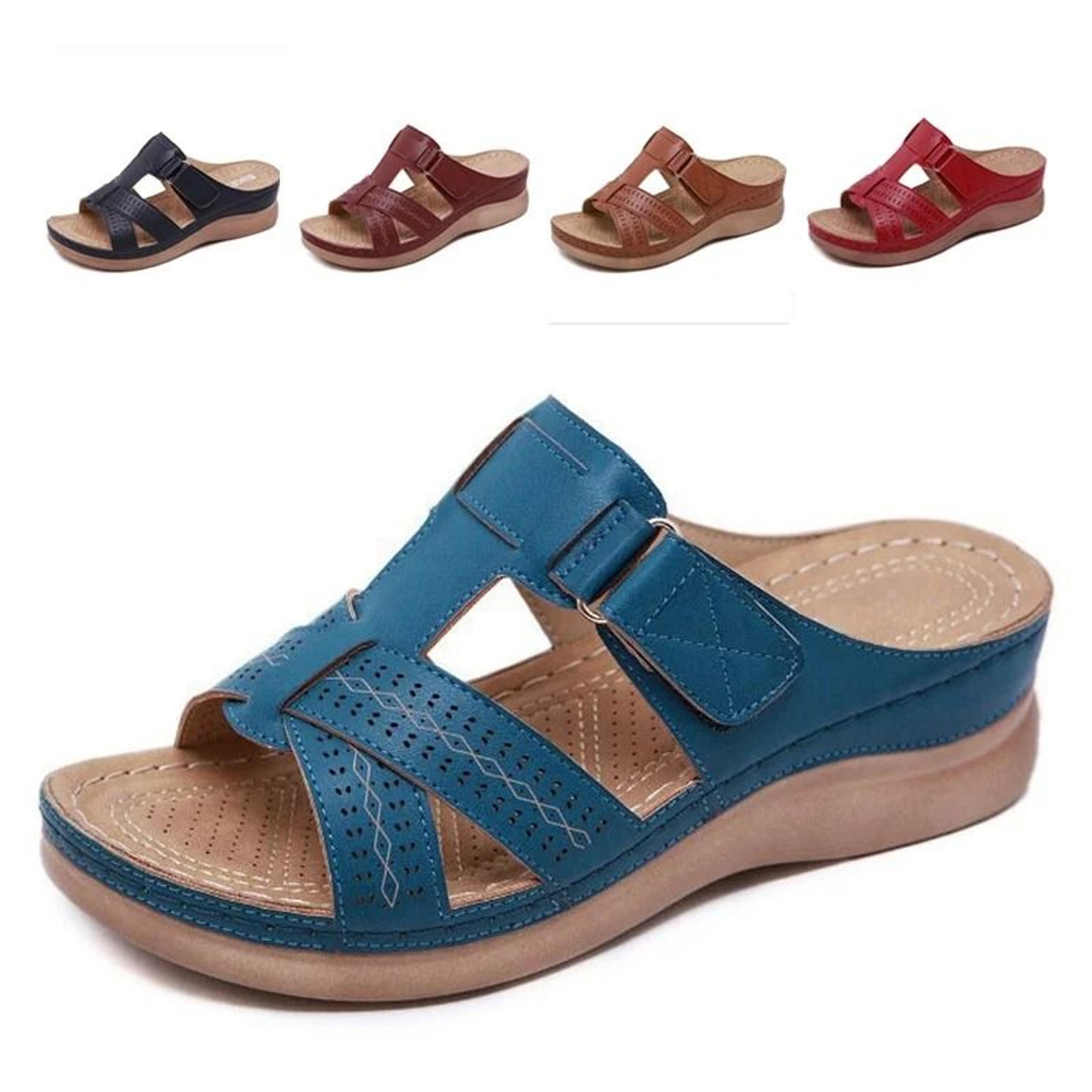 women wedge sandals orthopedic open toe platform sandals
