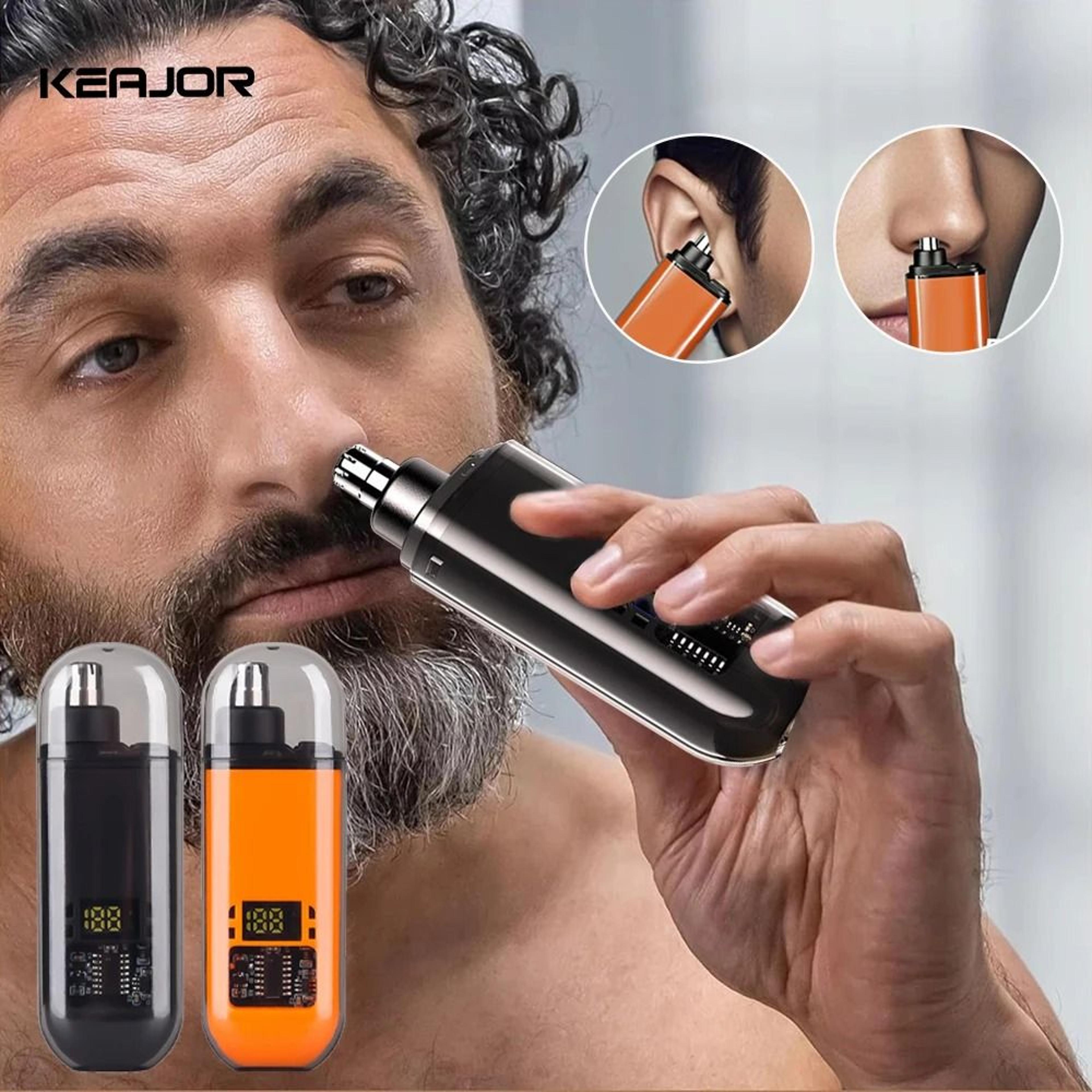 rechargeable electric nose hair trimmer for men