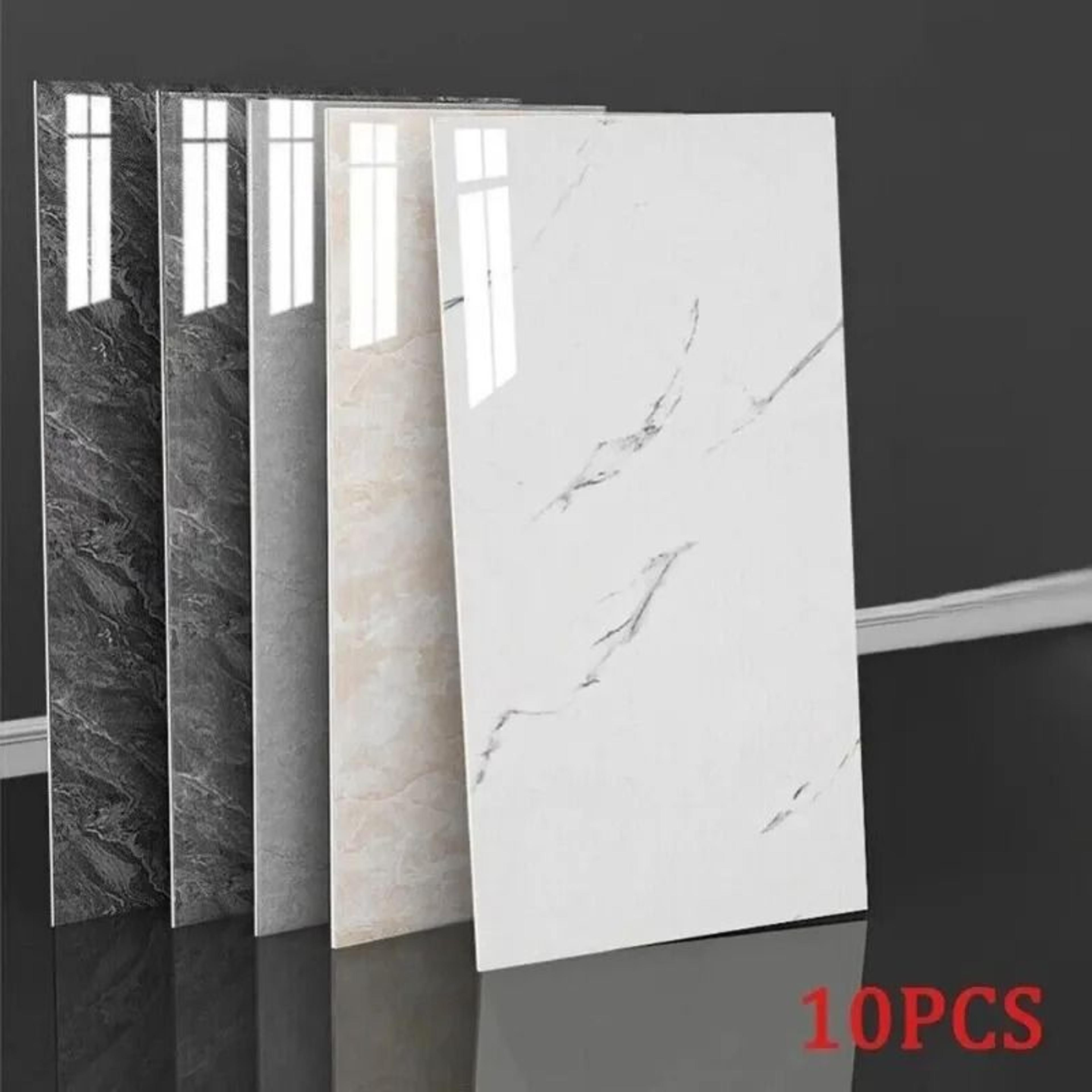 self adhesive marble tile stickers 10pcs waterproof peel and stick wall and floor tiles for kitchen and bathroom