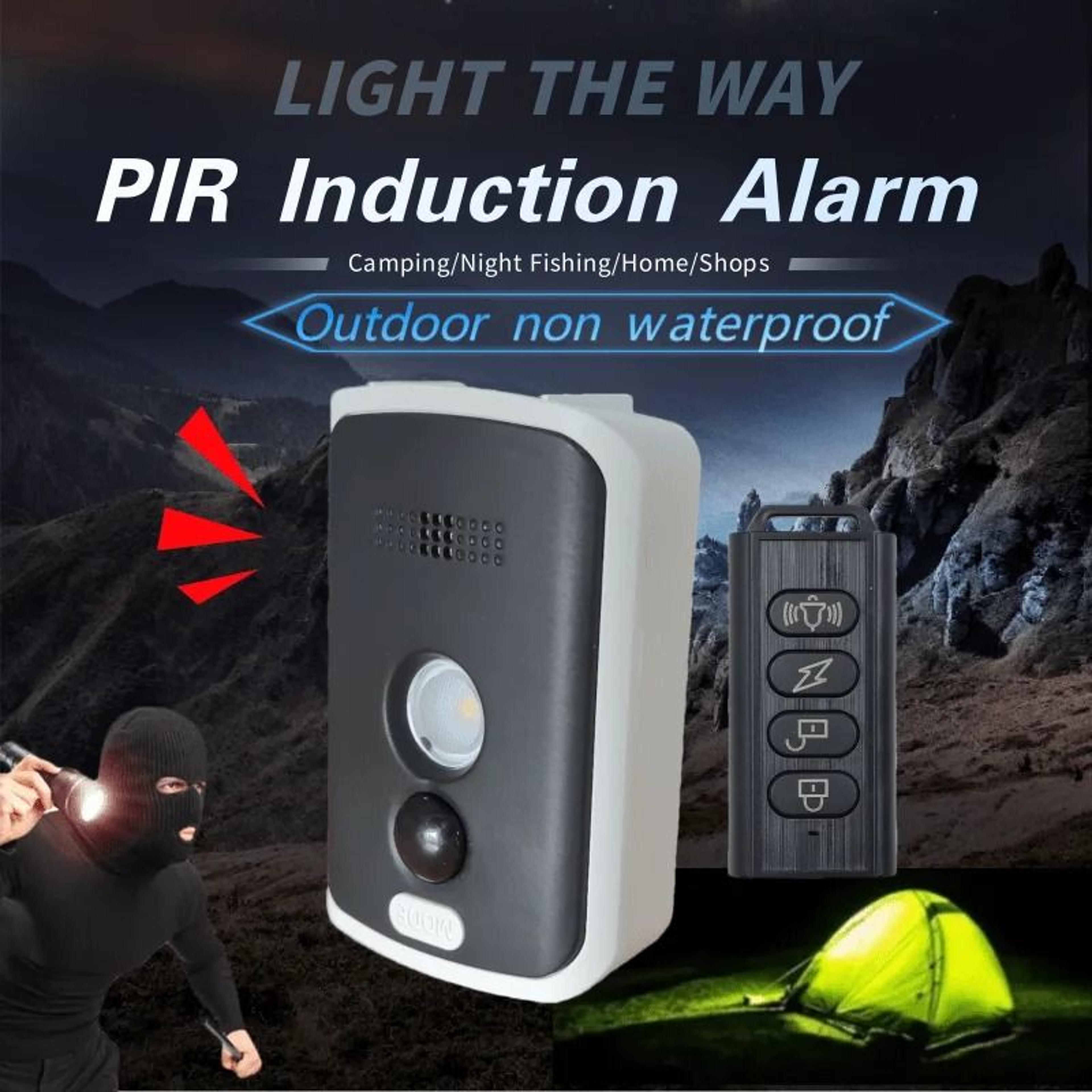 wireless pir infrared thermal alarm with remote control – outdoor anti-animal and human motion detection sensor