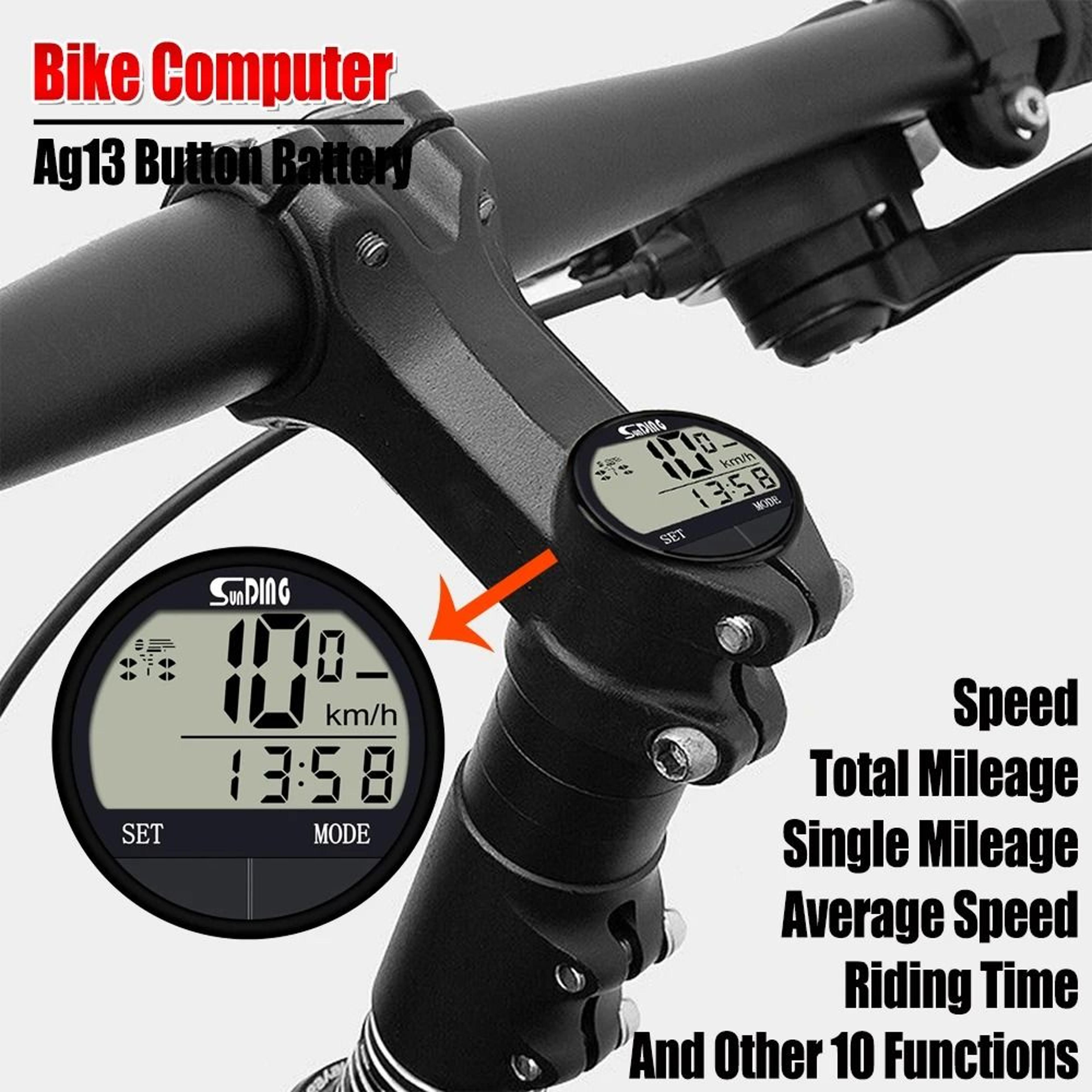 bike computer with speedometer and odometer for cycling performance tracking