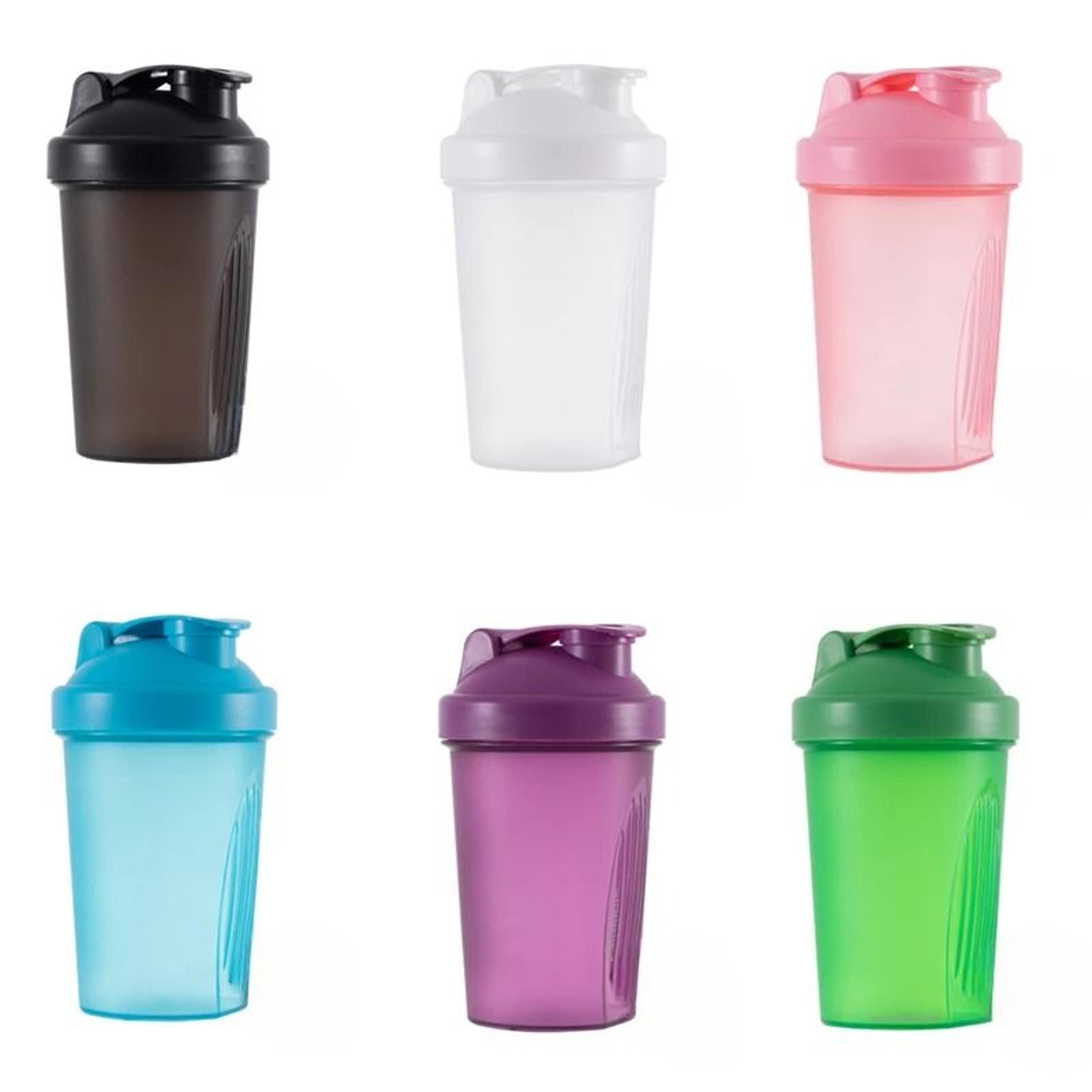 protein shaker bottle with stainless steel mixing ball for gym and workout use