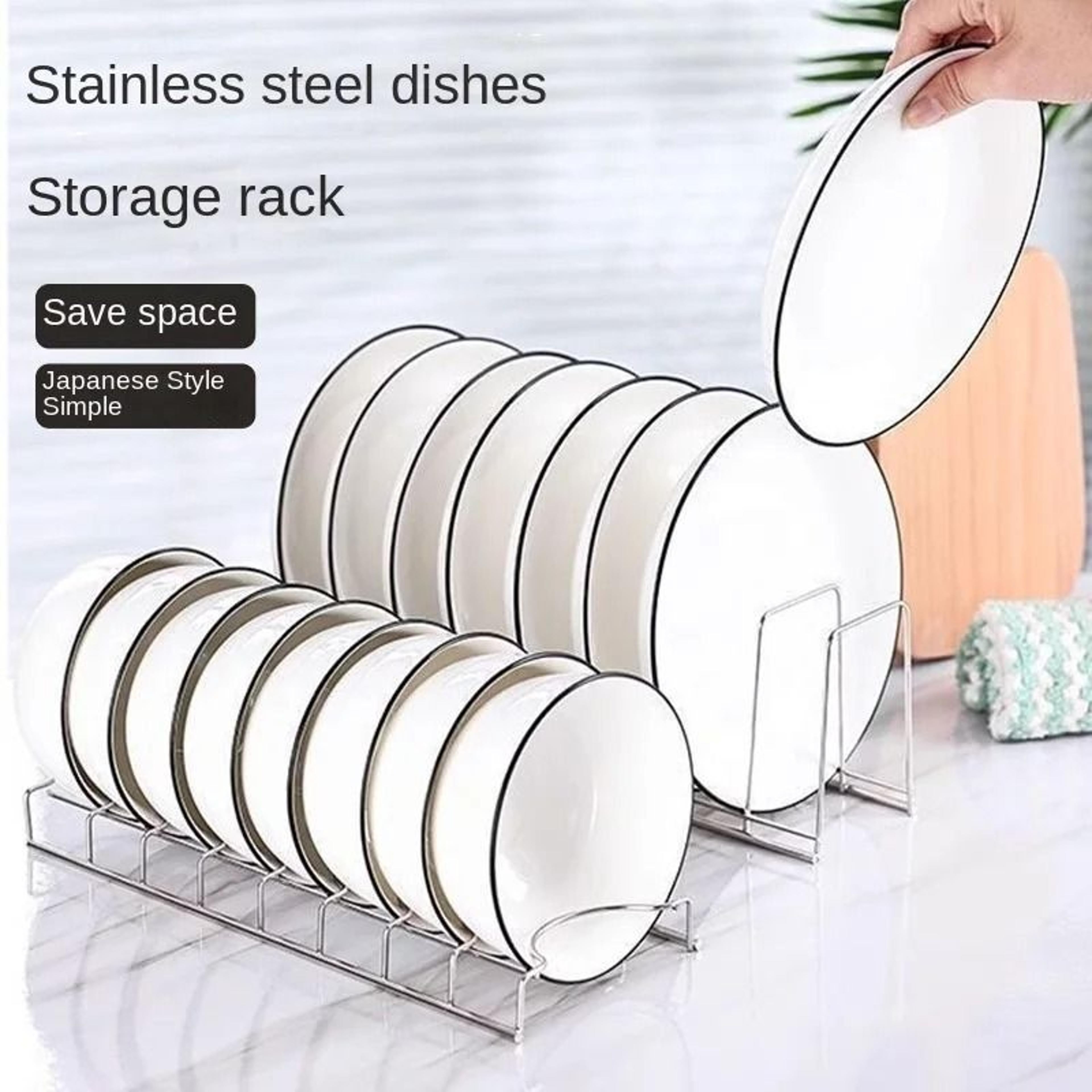 stainless steel dish draining rack