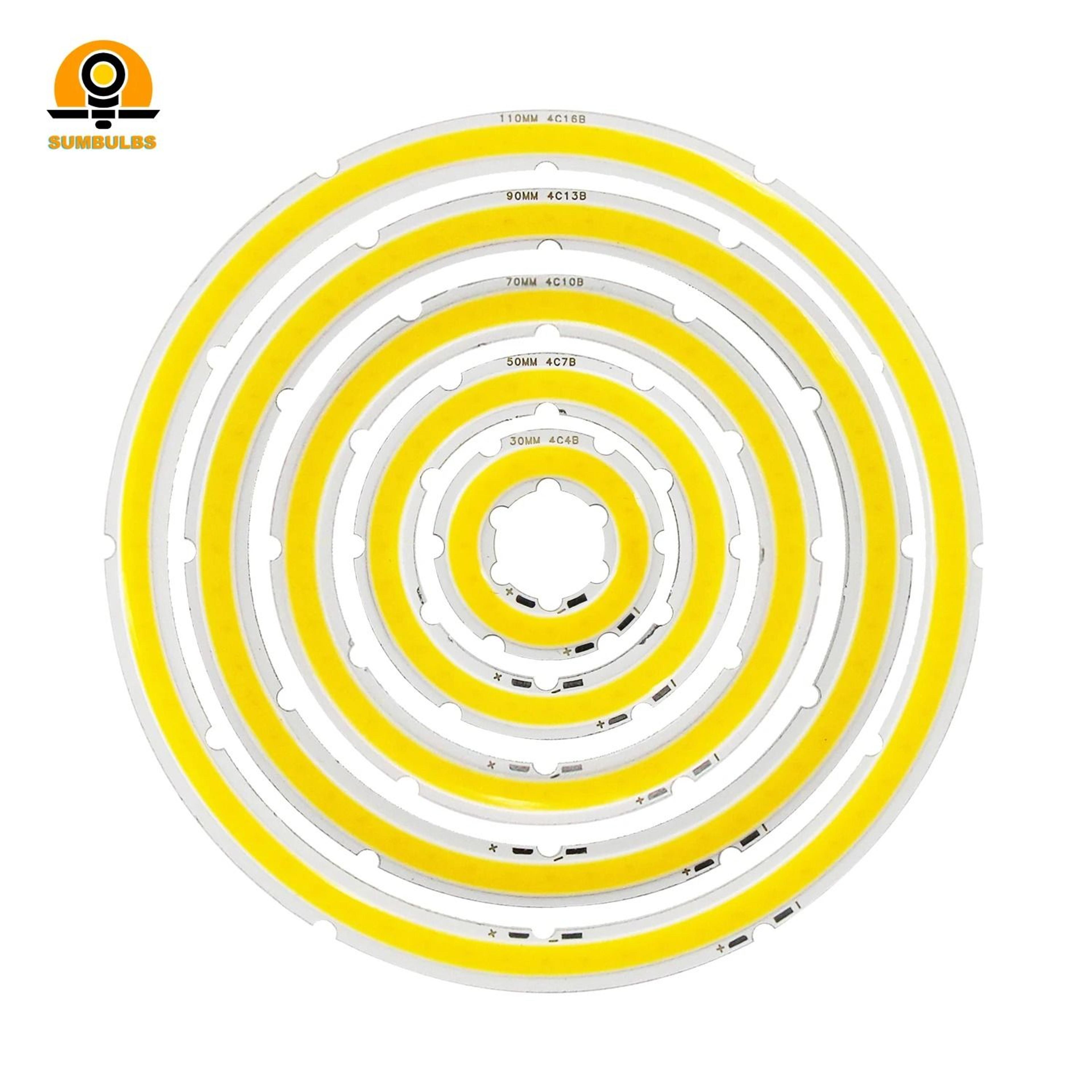 angel eyes cob led ring light source for diy car headlights (12v dc)