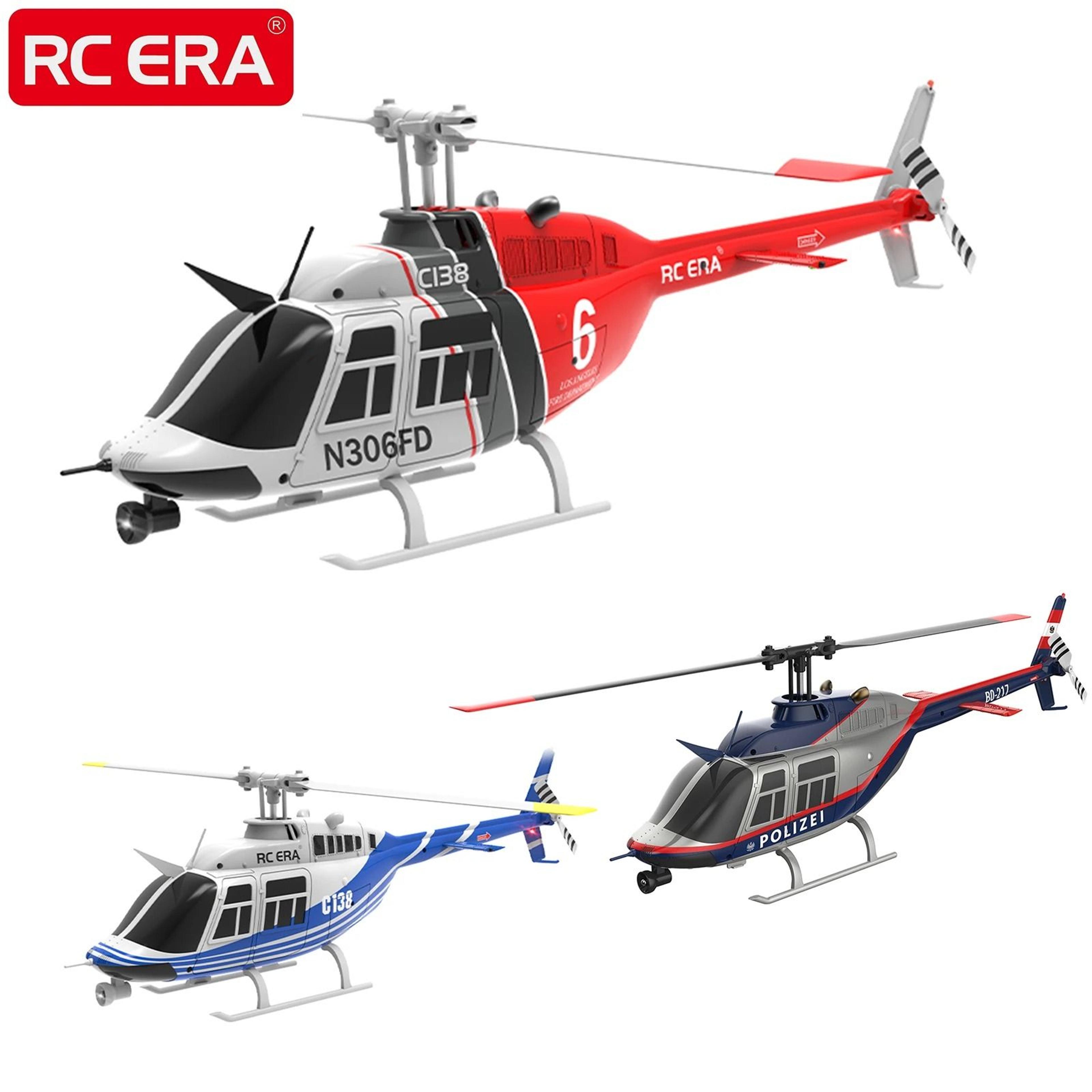 rc era c138 jet ranger helicopter with 6-axis gyro stabilization and altitude hold