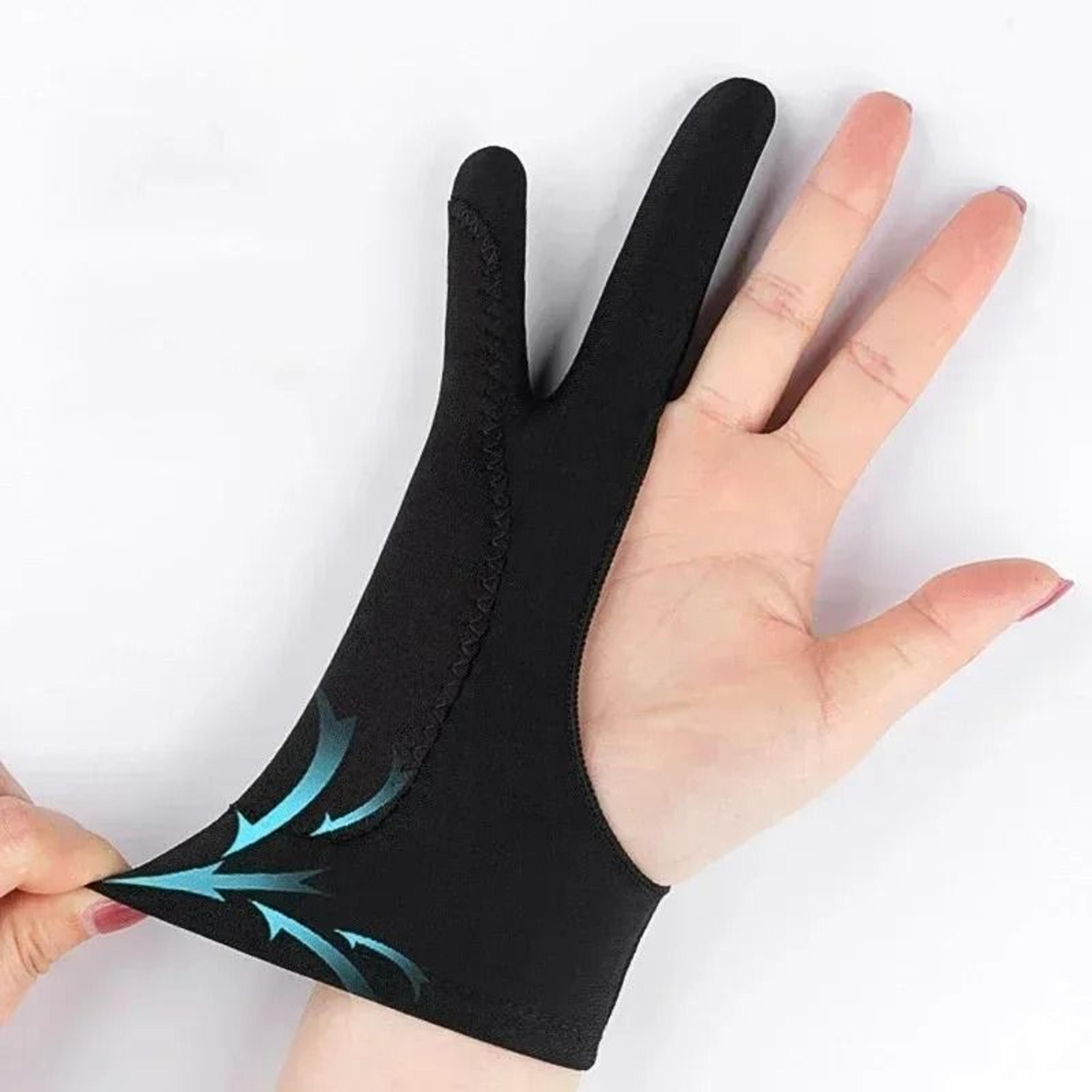 anti touch two finger drawing glove for tablets and ipads