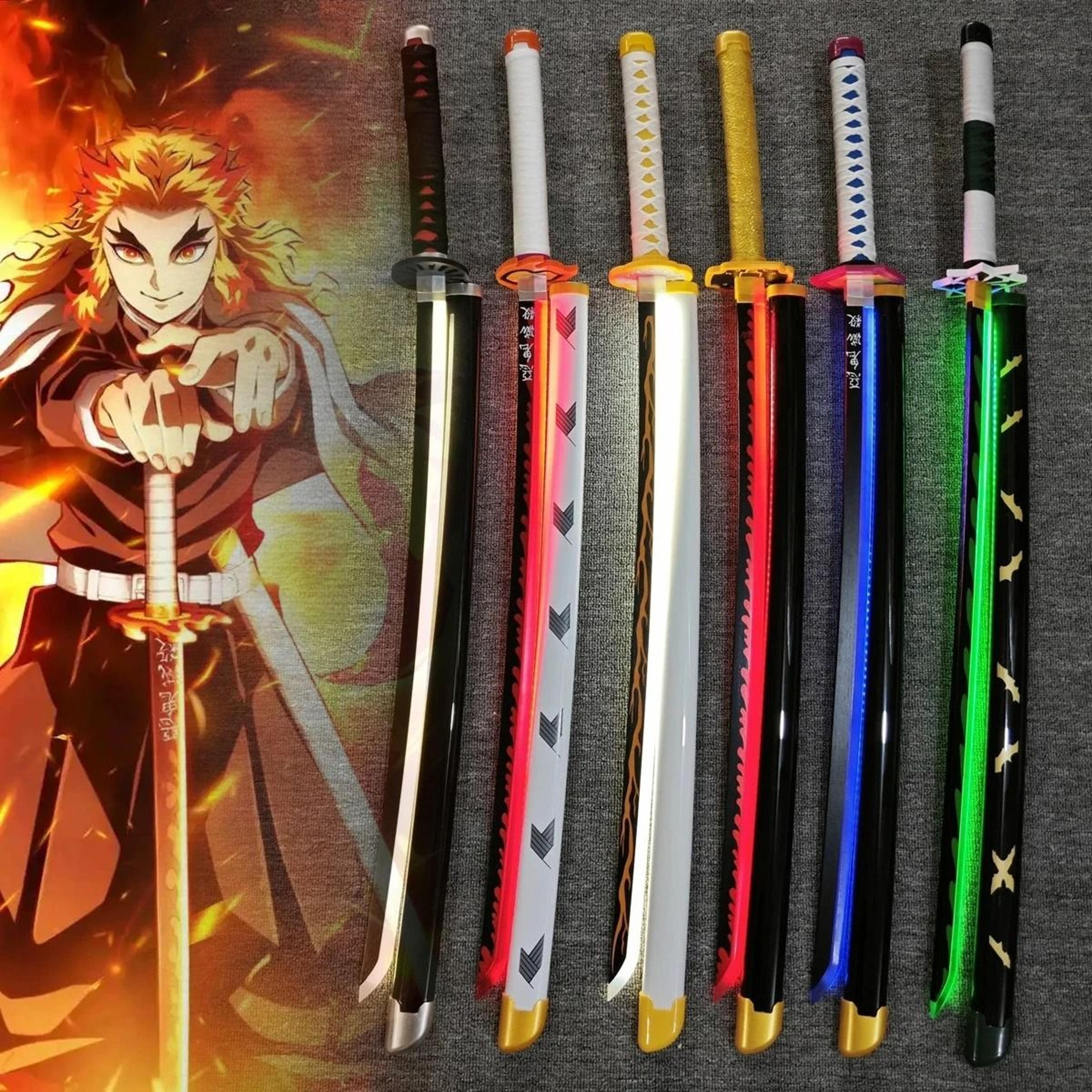 luminous led katana sword anime cosplay prop with realistic design