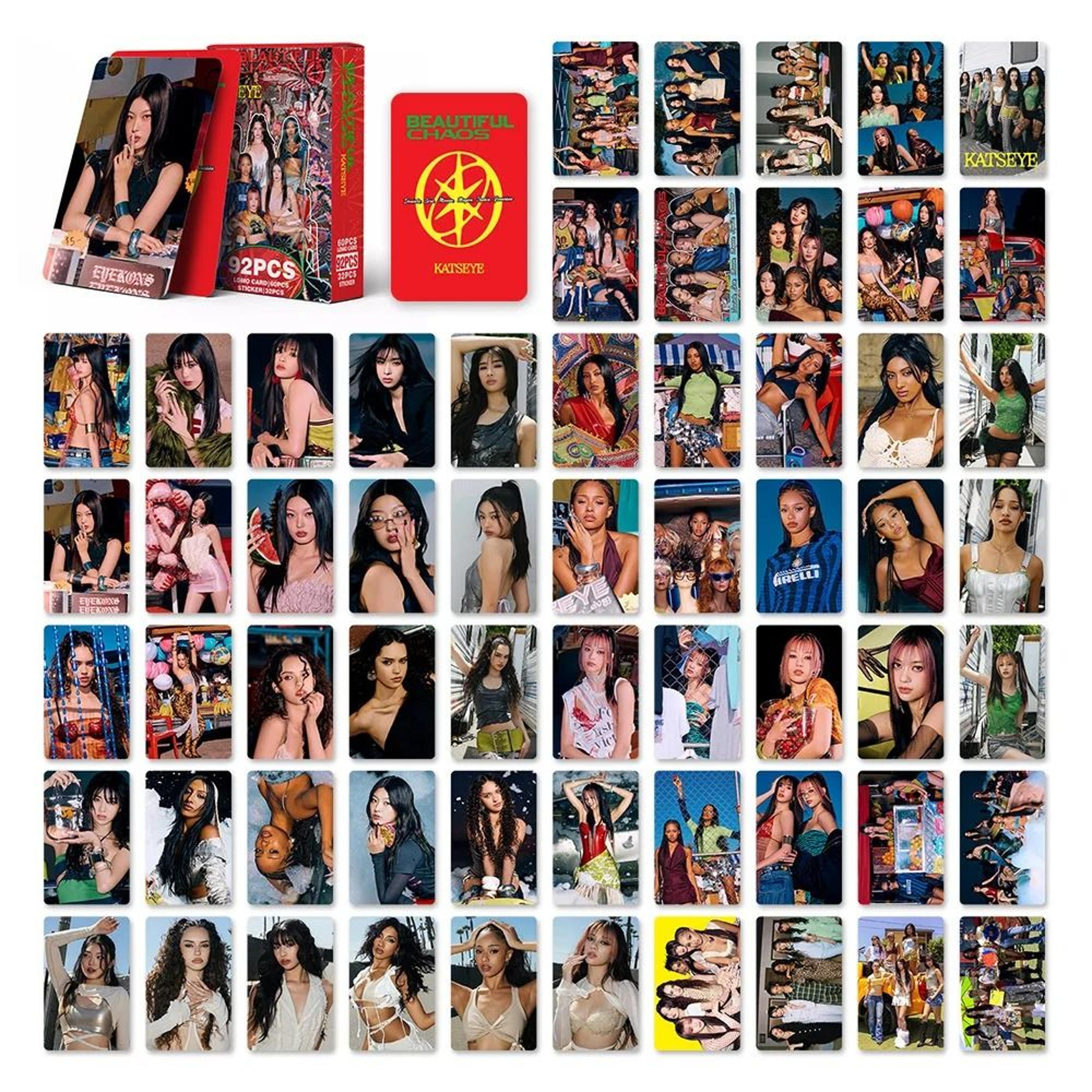 kpop idol photocard set beautiful chaos album hd printed lomo cards 92 pieces