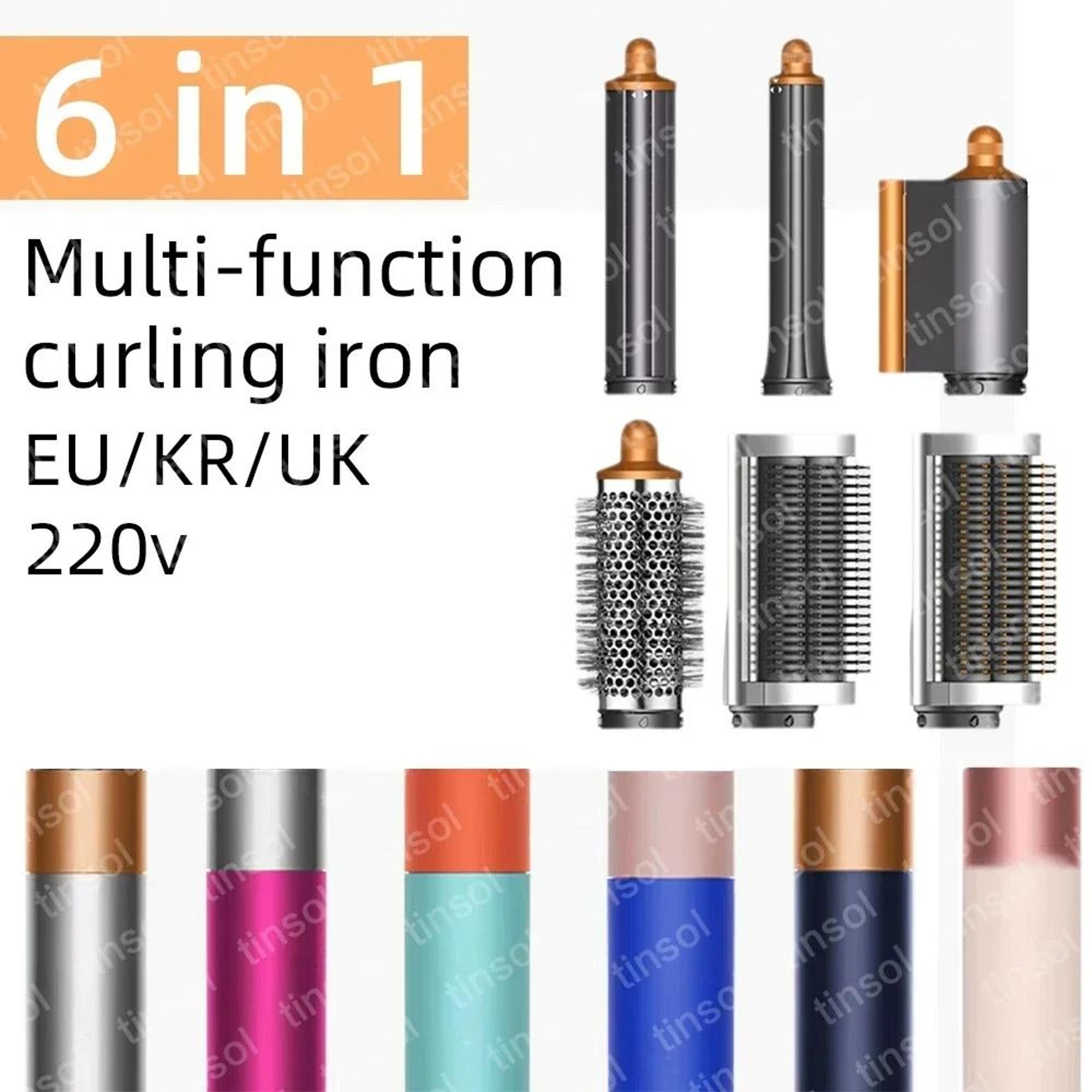 6-in-1 detachable blow dryer with comb attachments for voluminous salon-style hair