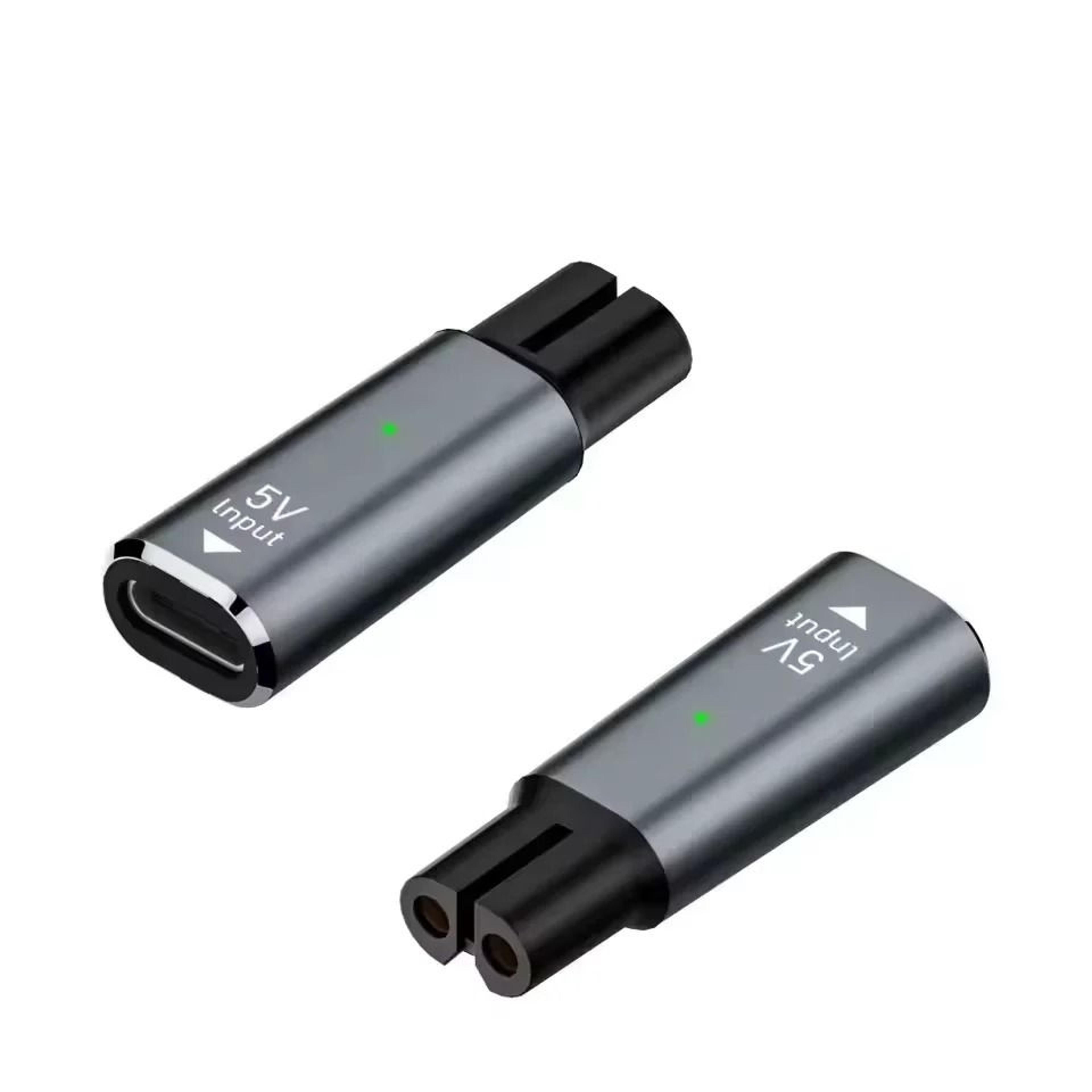 5v type c shaver adapter charger converter compatible with philips one blade models