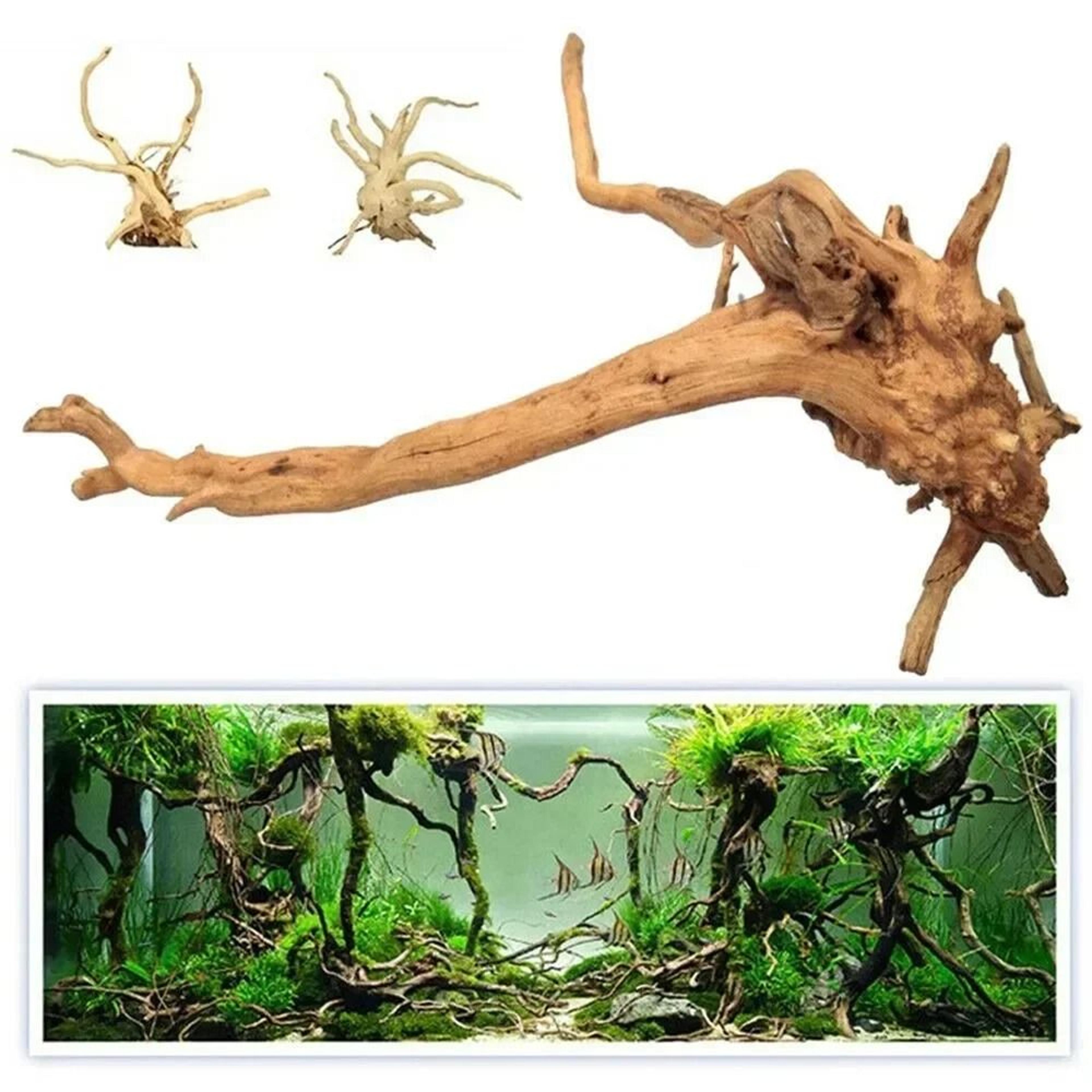 natural wooden driftwood decoration for fish tanks