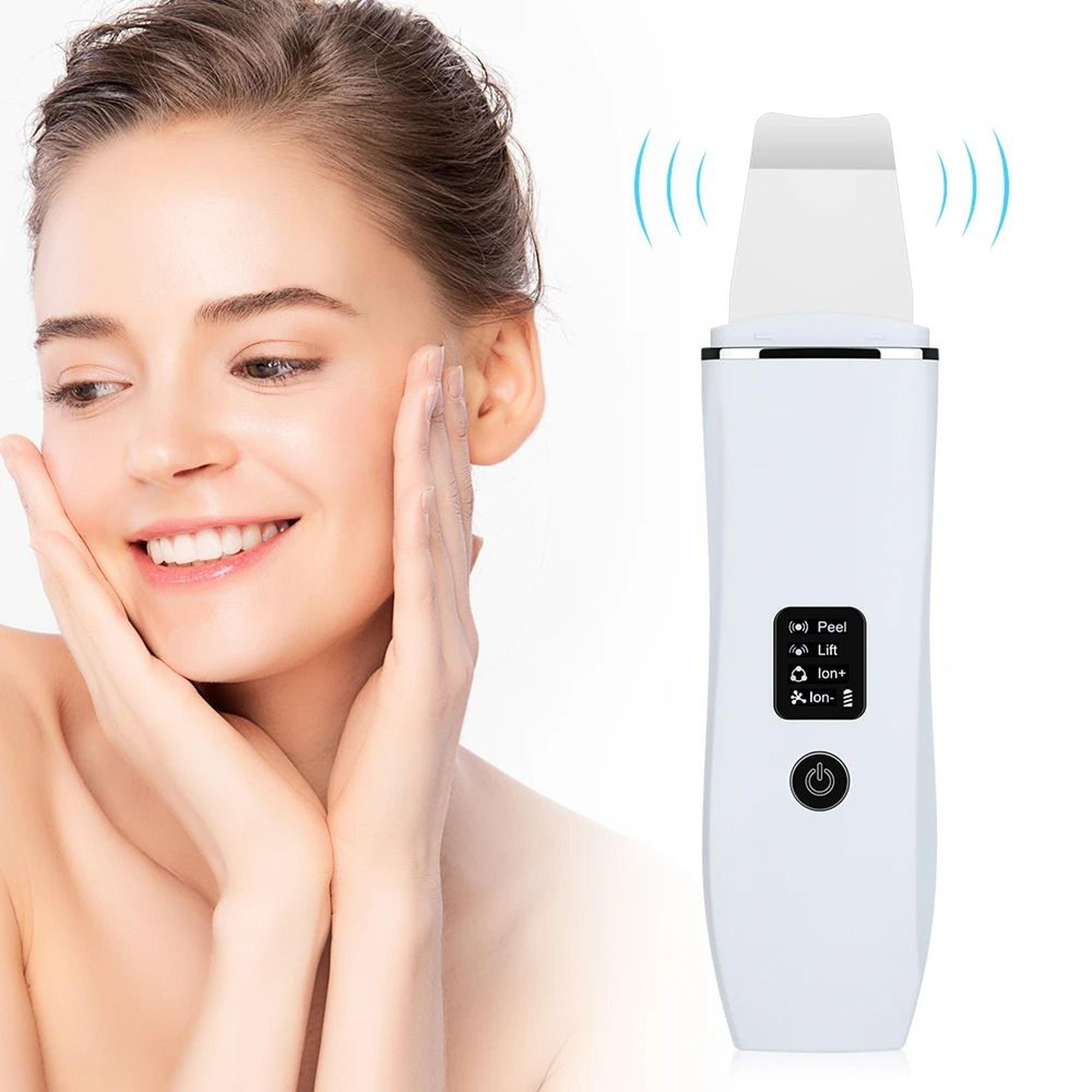 ultrasonic skin scrubber blackhead remover and deep face cleaning tool