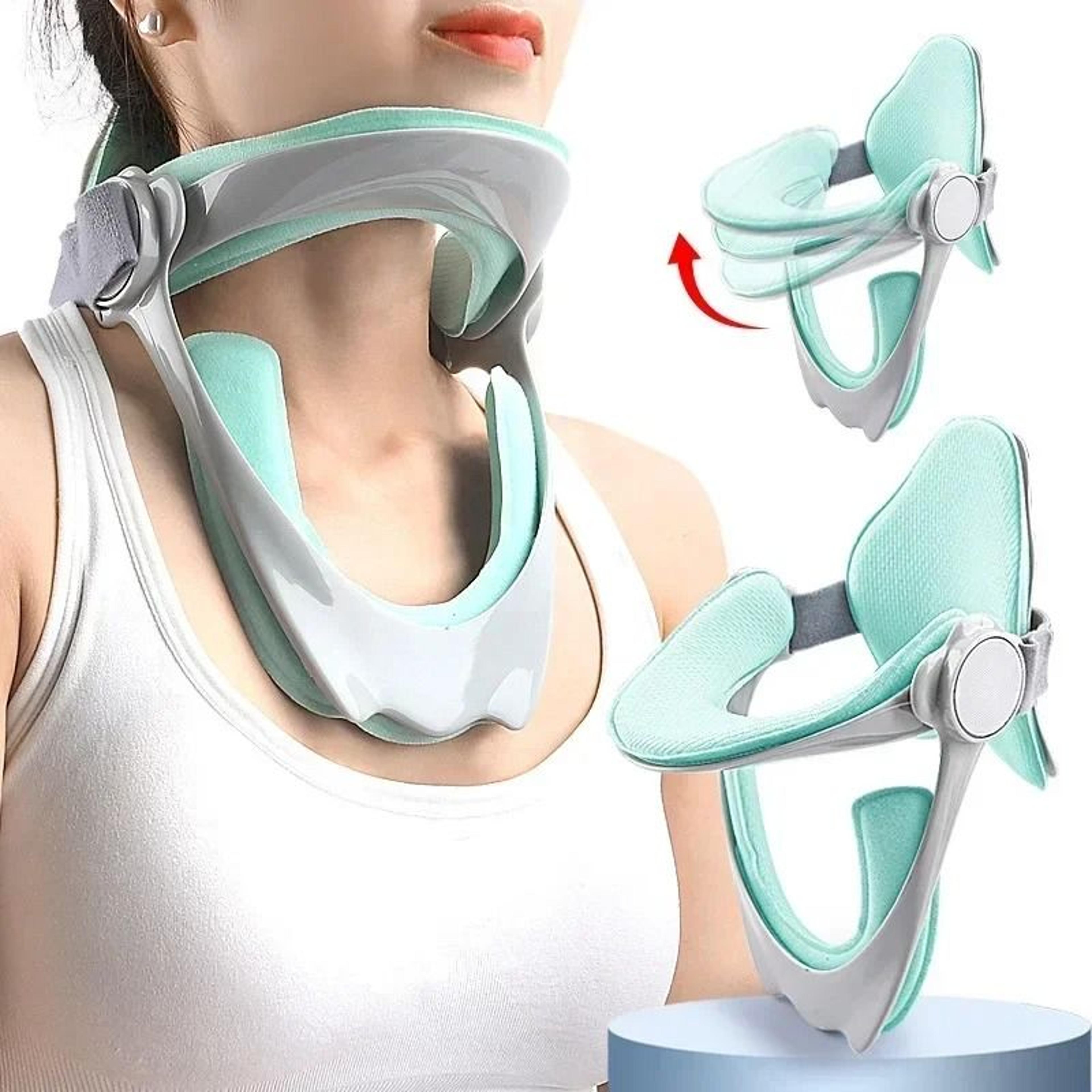 adjustable cervical traction device for neck and spine relief