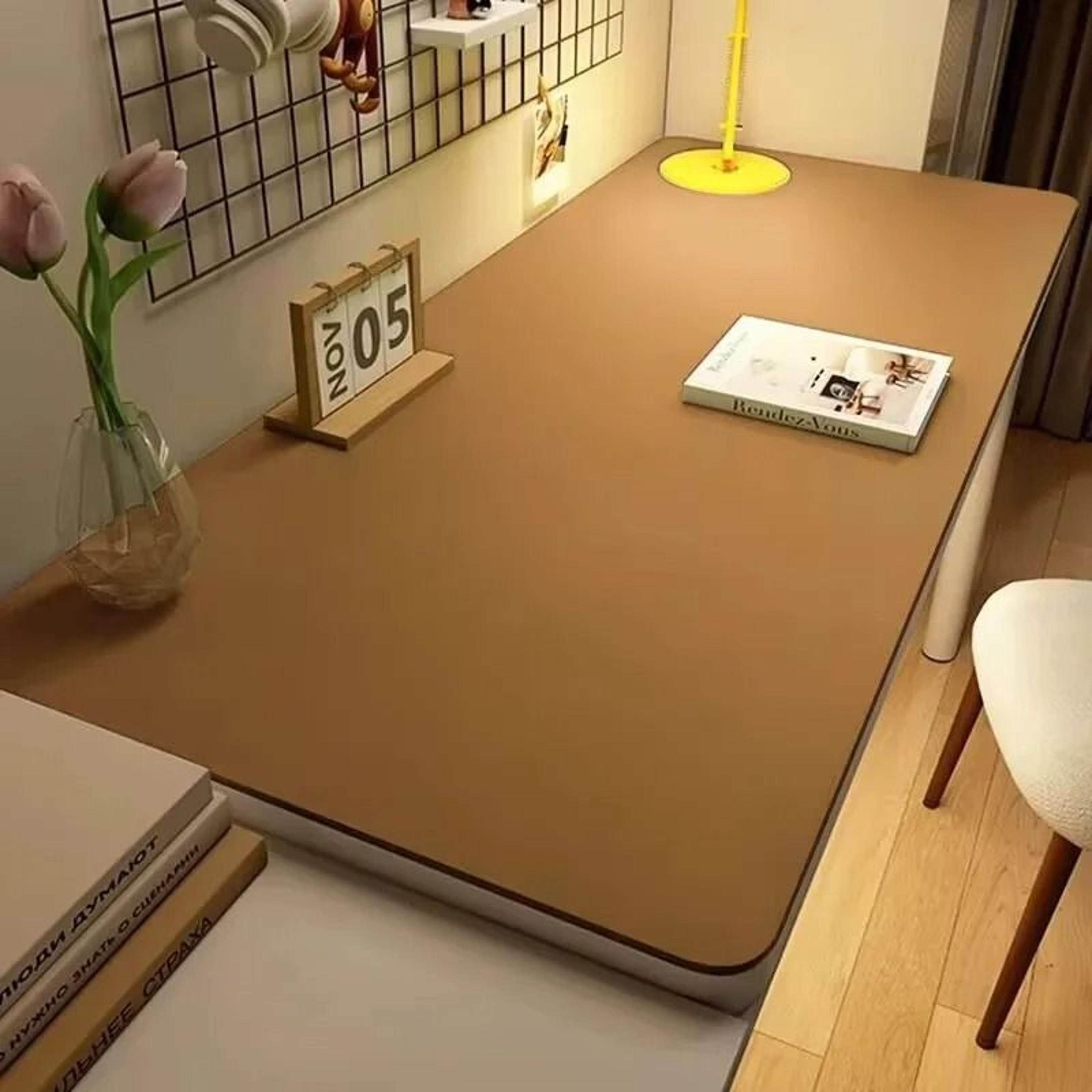 waterproof leather desk mat and table protector with anti-slip surface