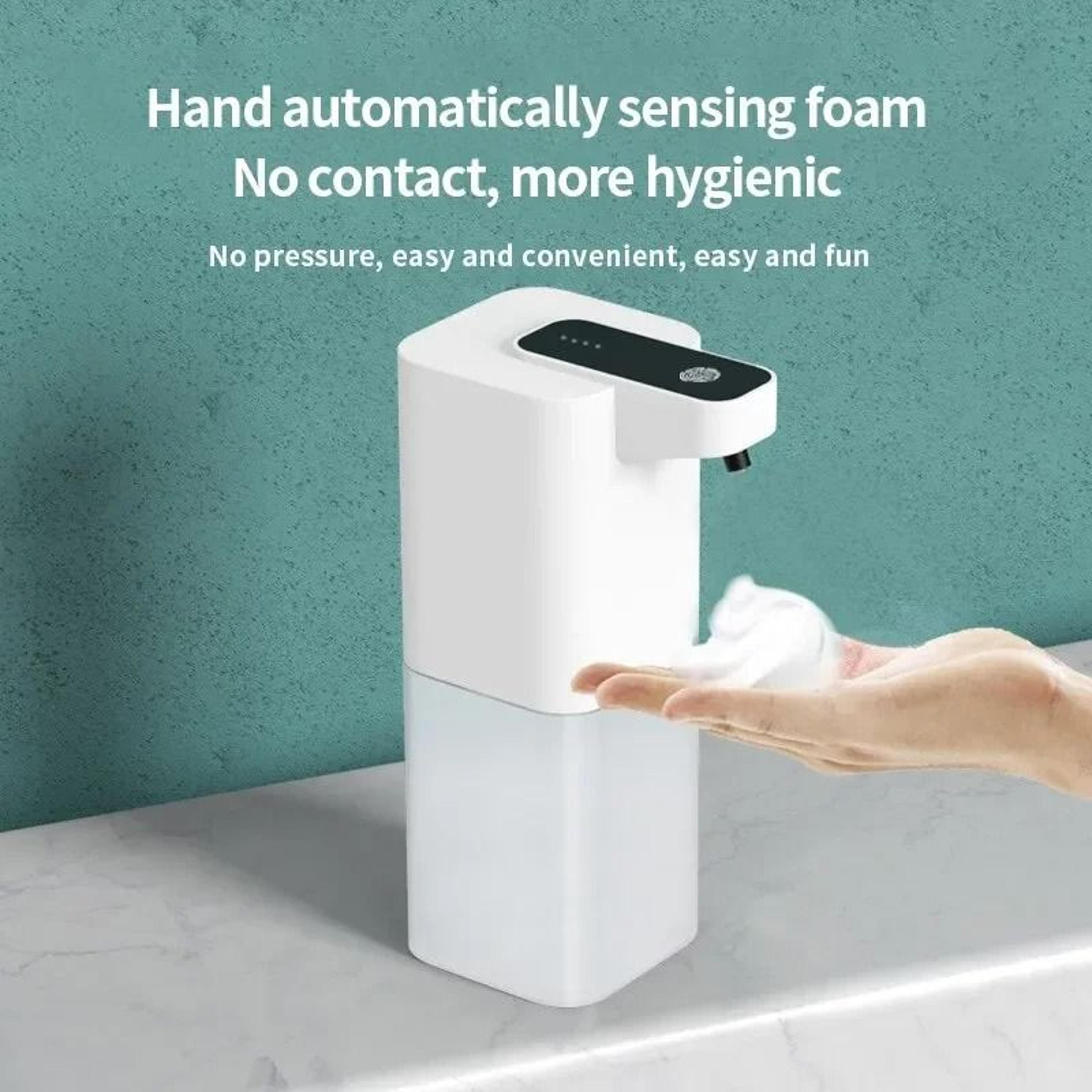 usb rechargeable automatic foaming soap dispenser for bathroom and kitchen