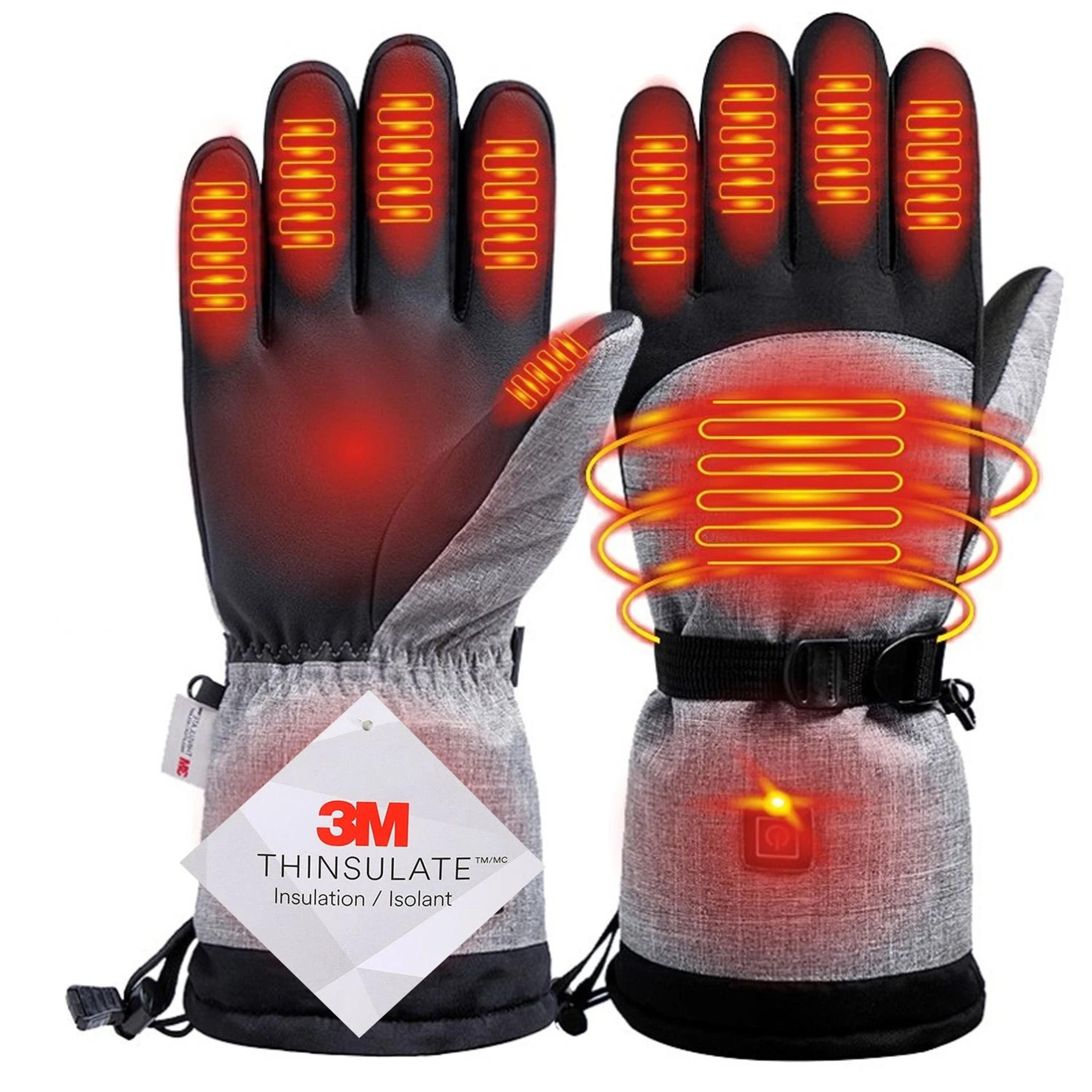 electric heated winter gloves – waterproof thermal hand warmers for skiing, cycling, and outdoor sports
