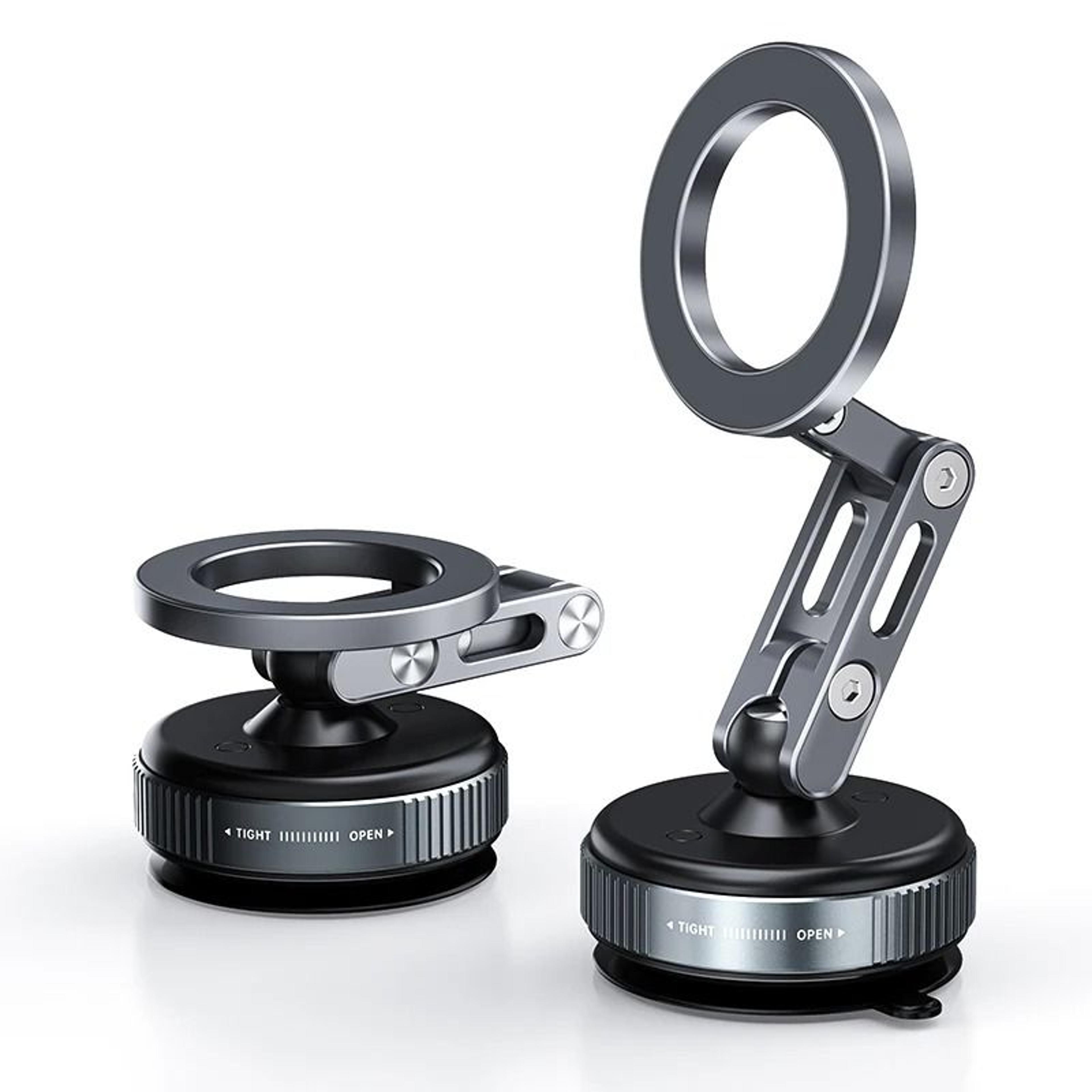 magnetic car phone holder with 360 degree rotation.