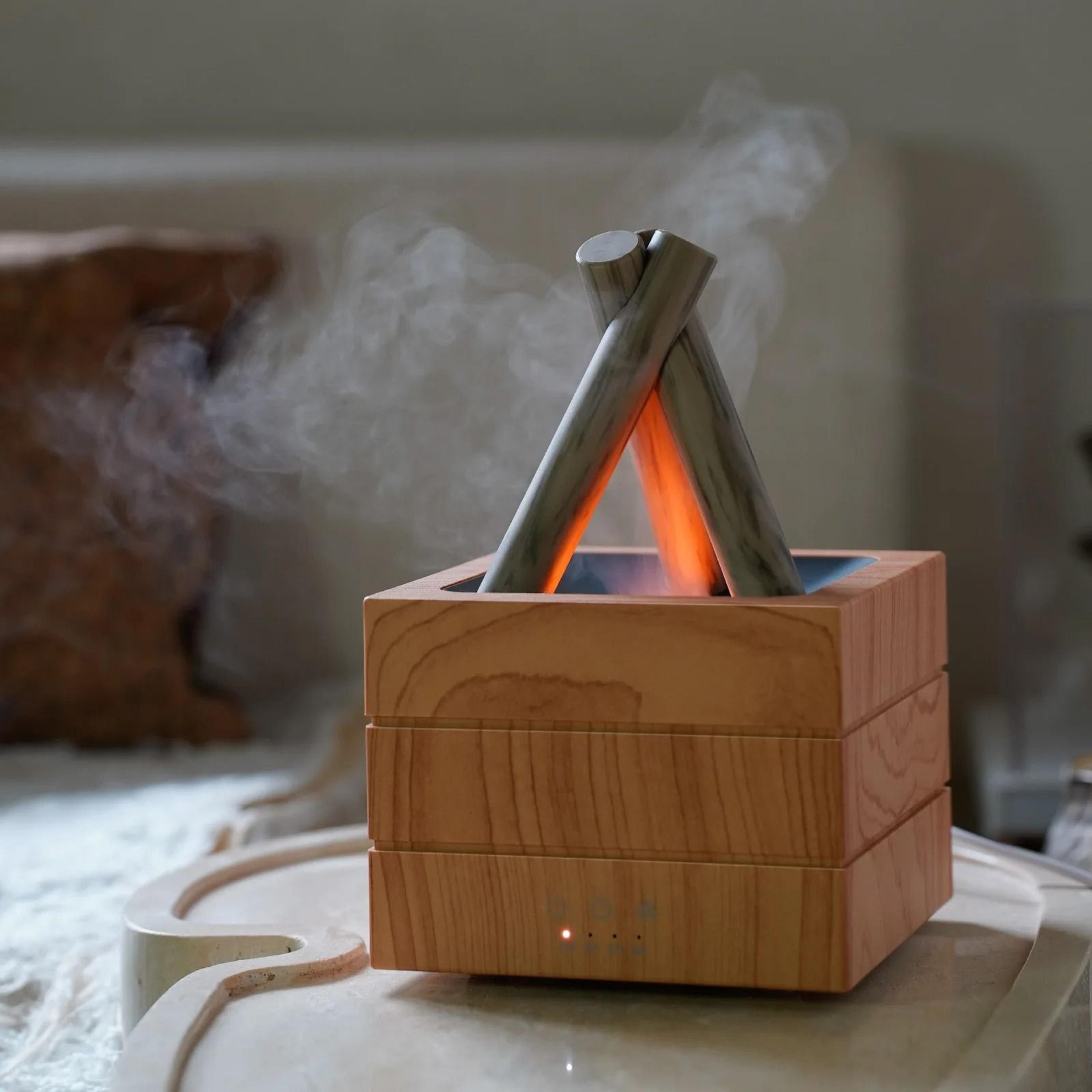 flame effect aroma diffuser with remote control